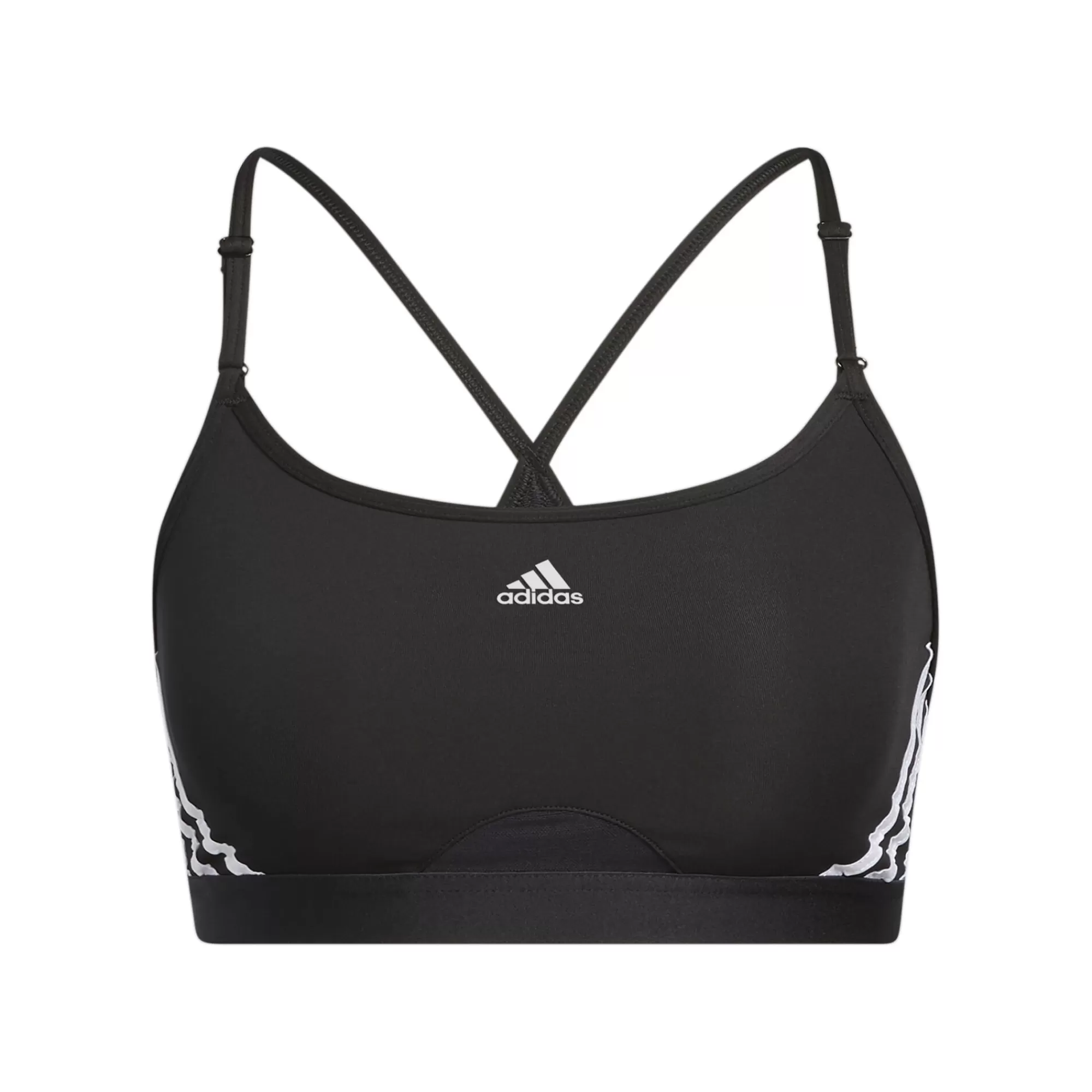 Aeroreact Low-Support 3 Stripes Sports Bras Women ->adidas Fashion