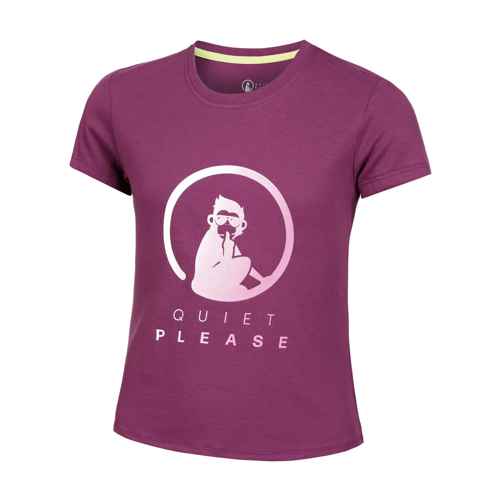 Baseline Logo T-Shirt Girls - Berry, Pink>Quiet Please Store