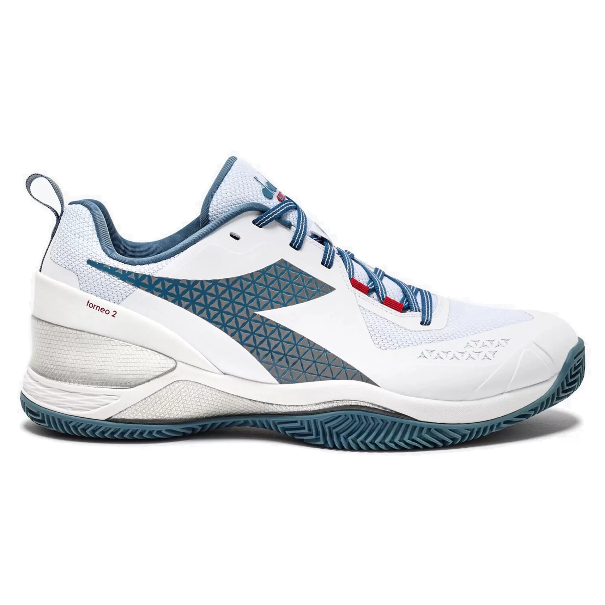 Blushield Torneo 2 Clay Court Shoe Men - White, Petrol>Diadora Fashion