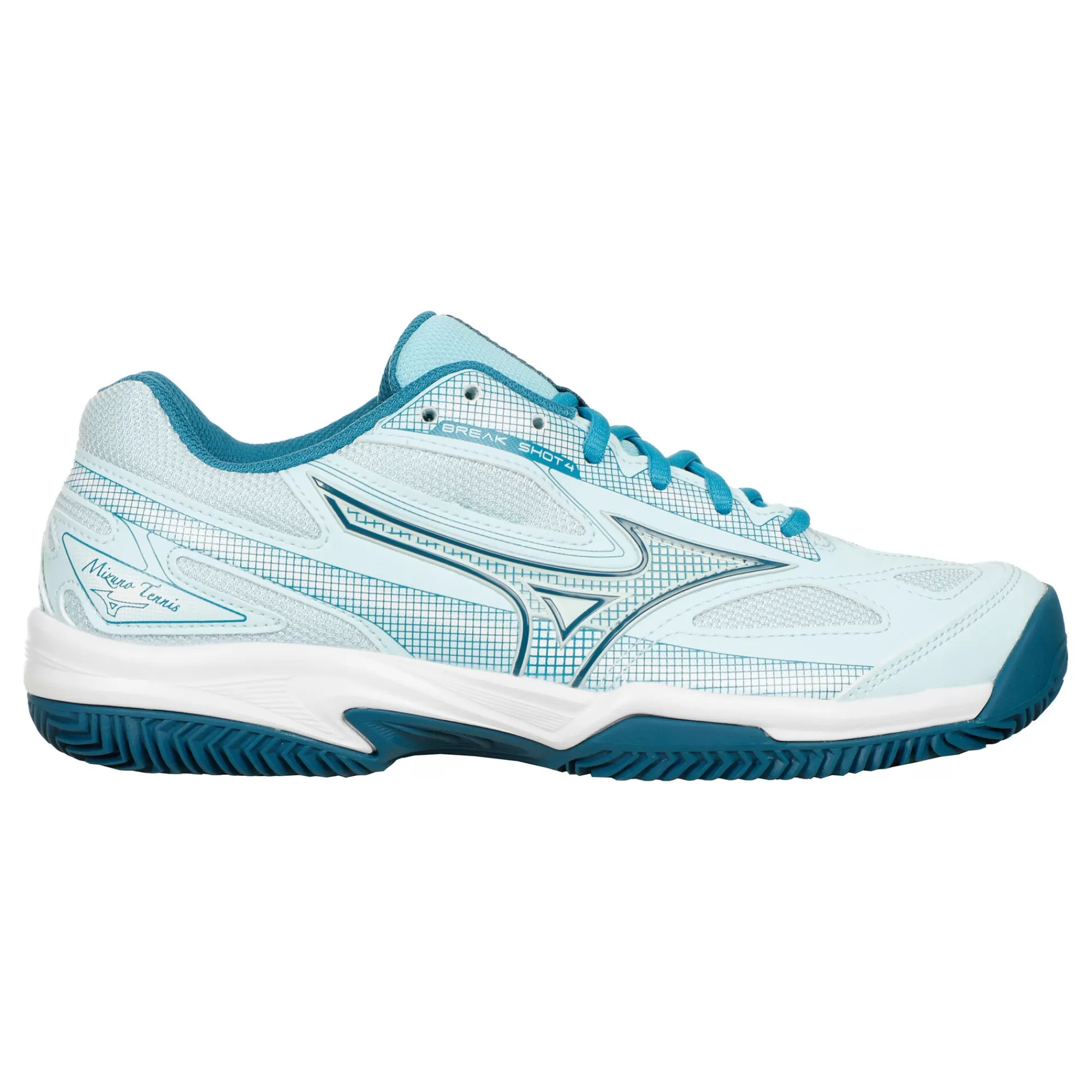 Break Shot 4 Clay Court Shoe Women - Light Blue, Blue>Mizuno New