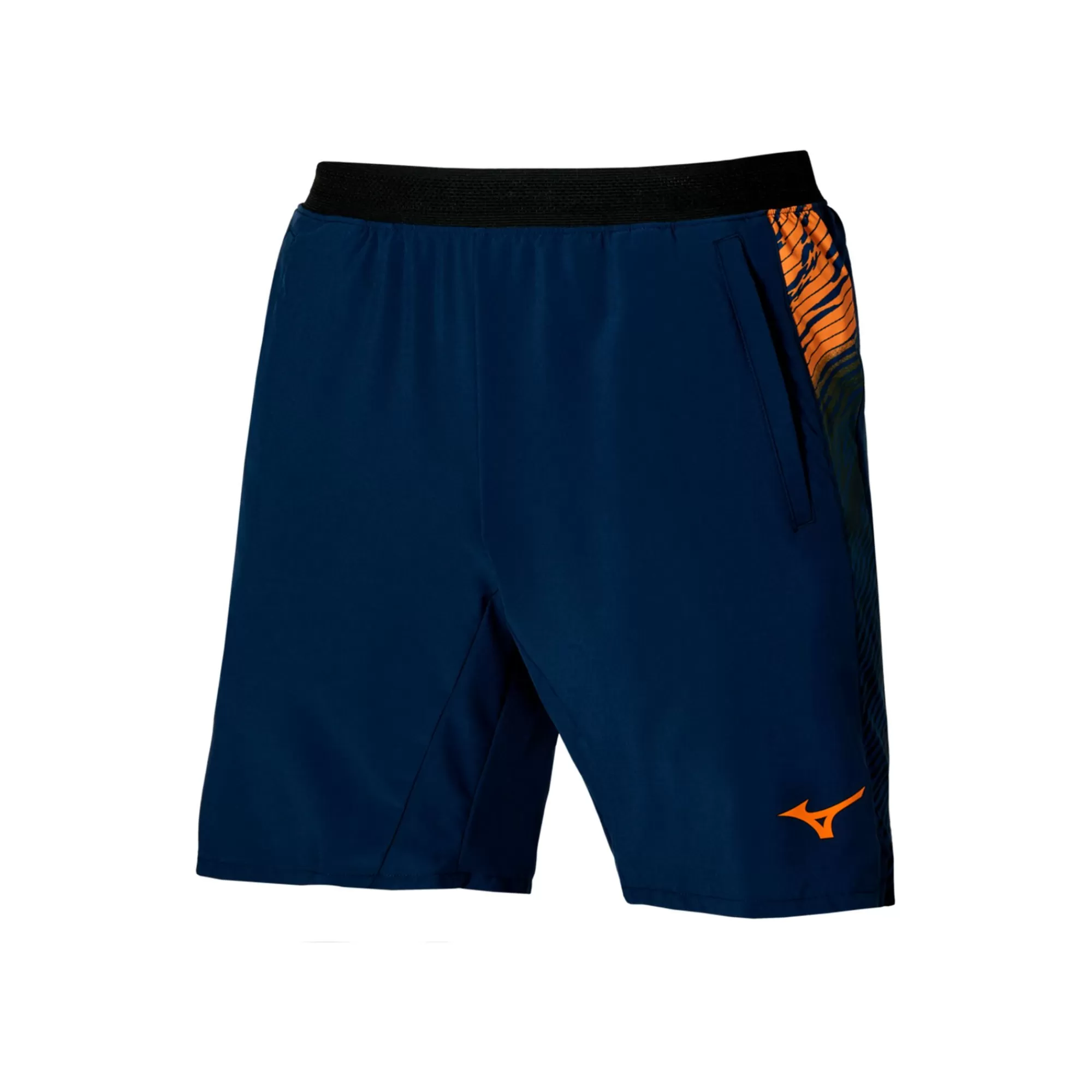Charge 8in Amplify Shorts Men - Dark Blue, Orange>Mizuno Outlet