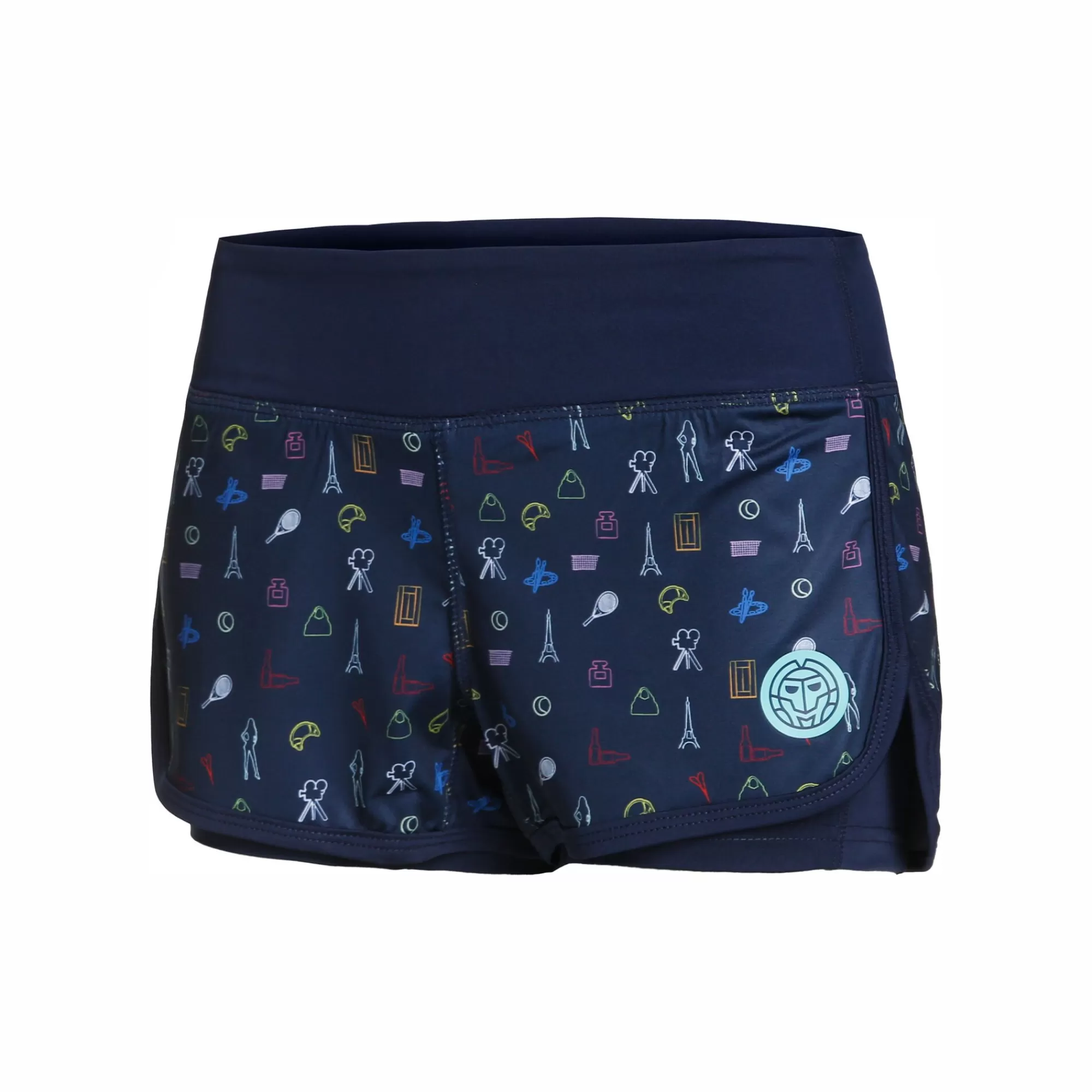 Chidera Tech 2in1 Shorts Women - Dark Blue, Multicoloured>BIDI BADU Store