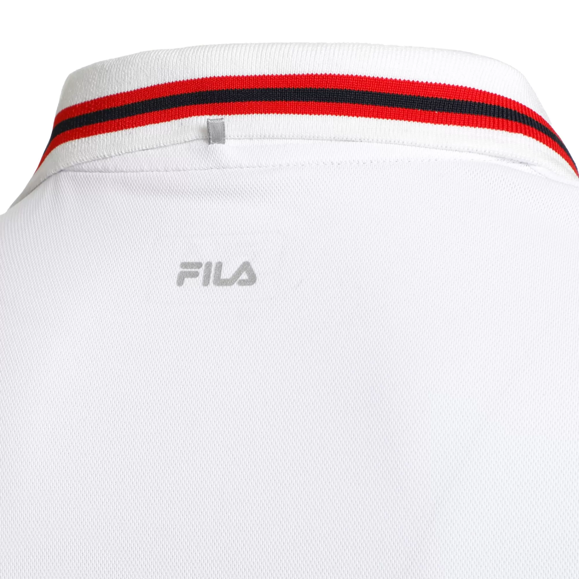 Core Button Piro Polo Men - White, Red>Fila Hot