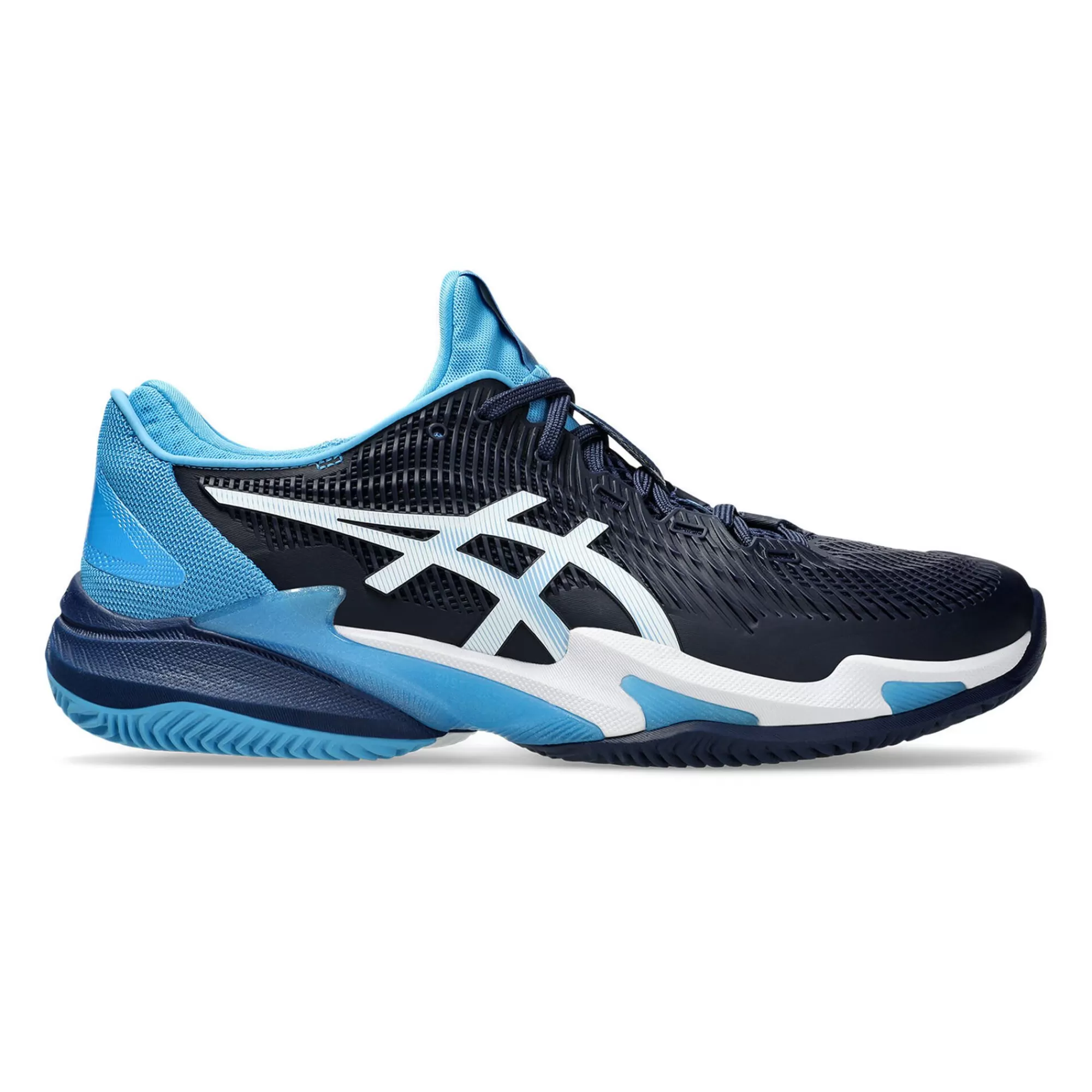 Court FF 3 Clay Novak Clay Court Shoe Men - Blue, White>ASICS Sale