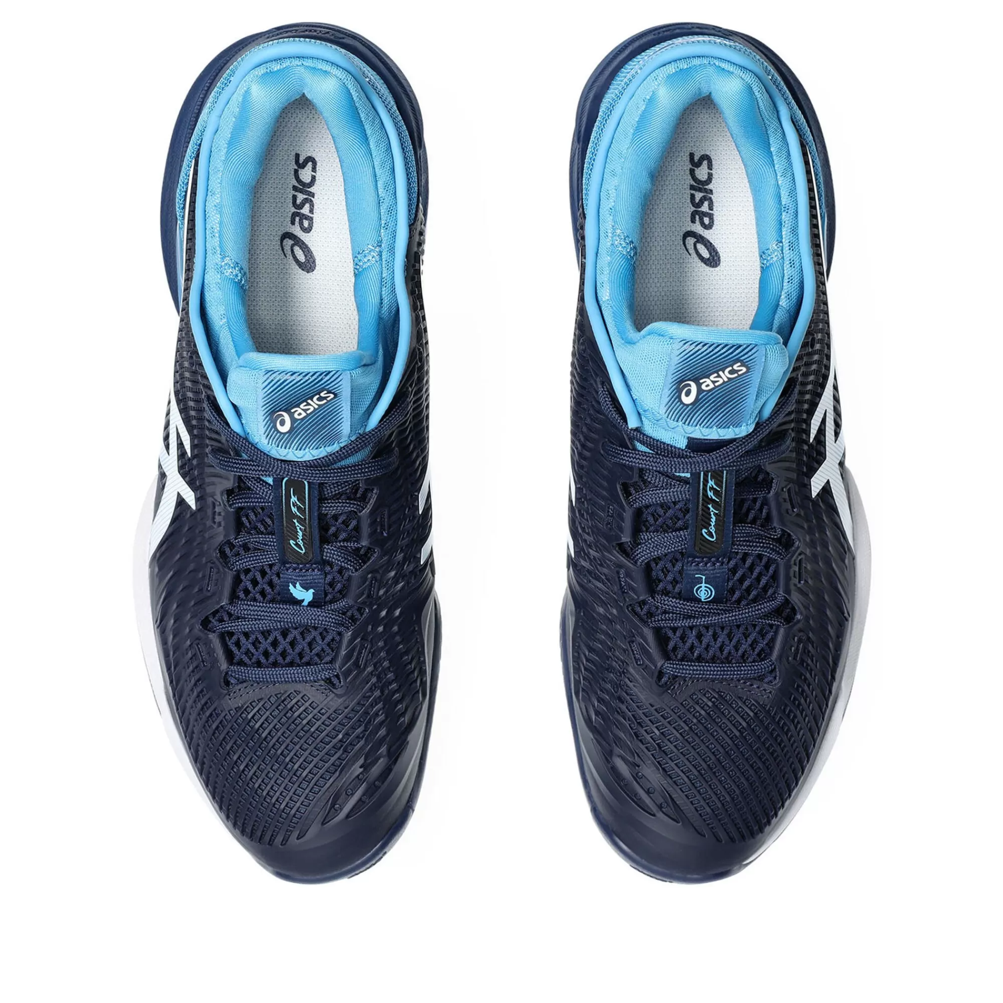 Court FF 3 Clay Novak Clay Court Shoe Men - Blue, White>ASICS Sale