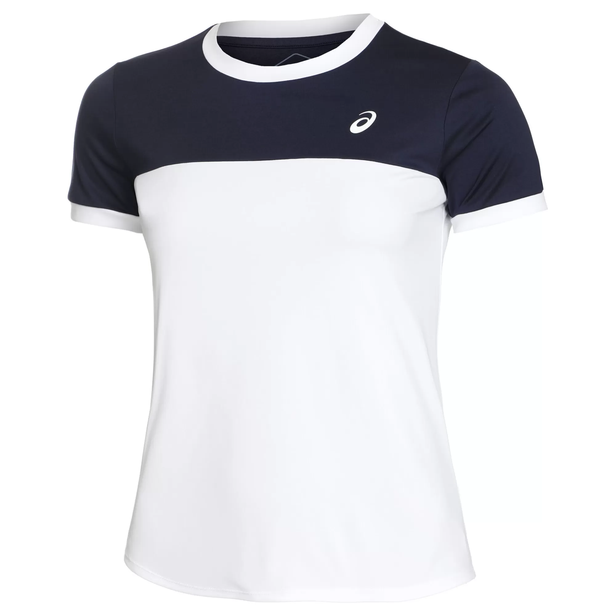 Court T-Shirt Women - White, Dark Blue>ASICS Fashion