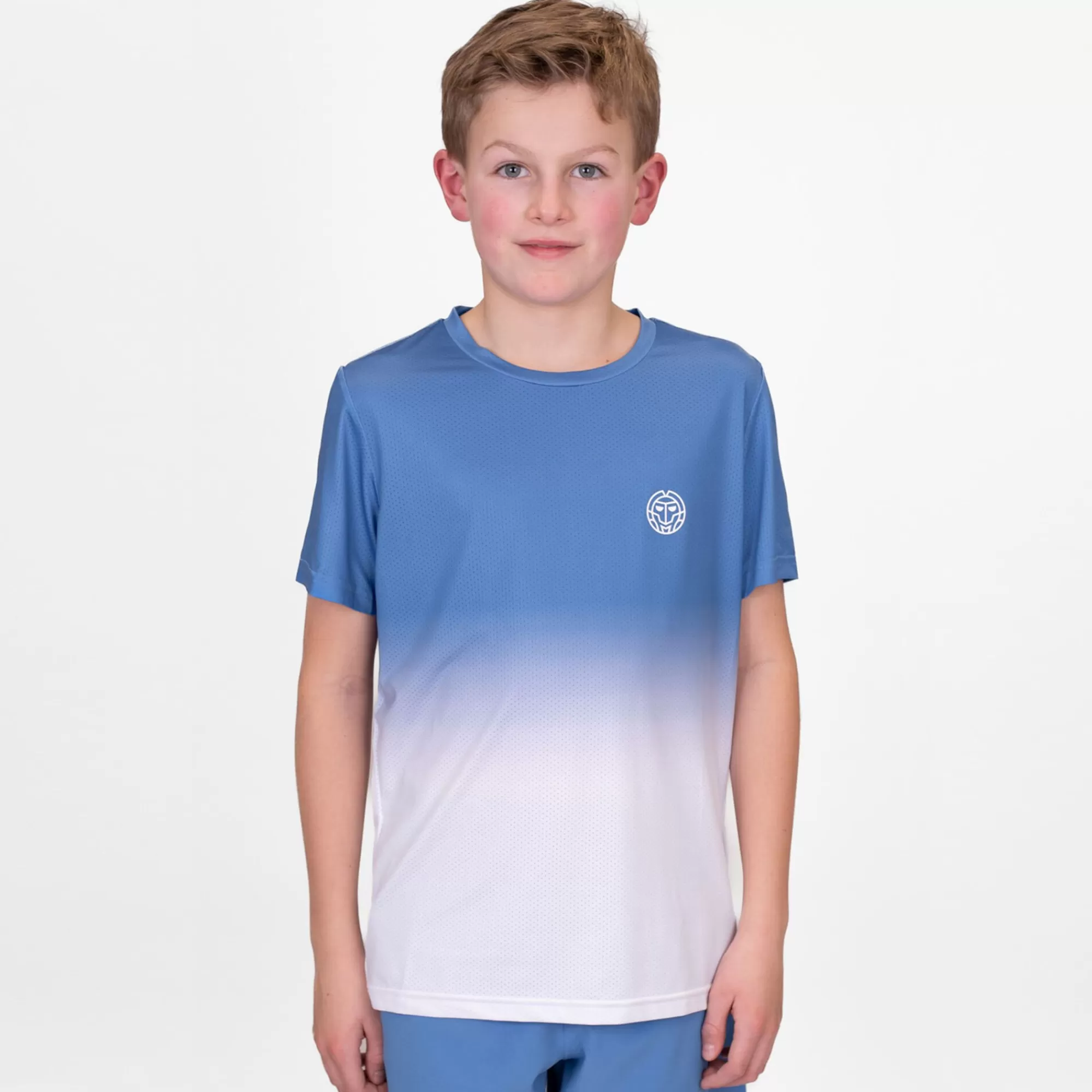 Crew Gradiant T-Shirt Boys - Blue, White>BIDI BADU Discount
