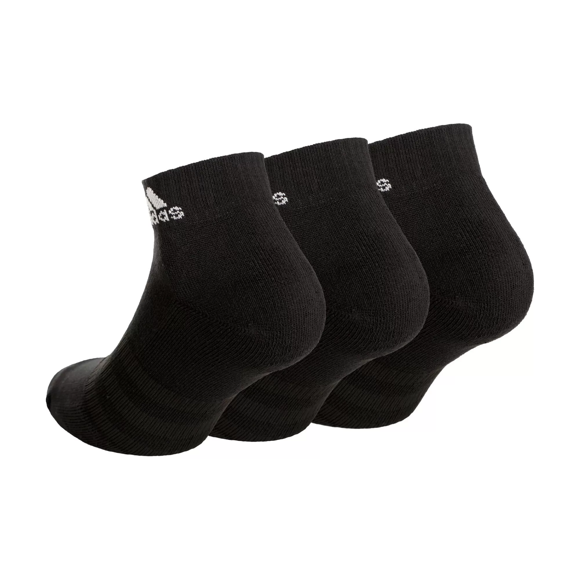 Crew Sportswear Ankle Sports Socks 3 Pack - Black, White>adidas Hot
