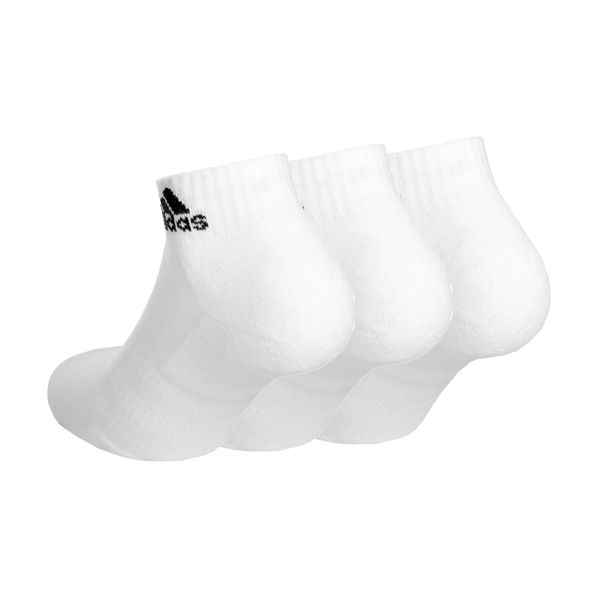 Crew Sportswear Ankle Sports Socks 3 Pack - White, Black>adidas Sale
