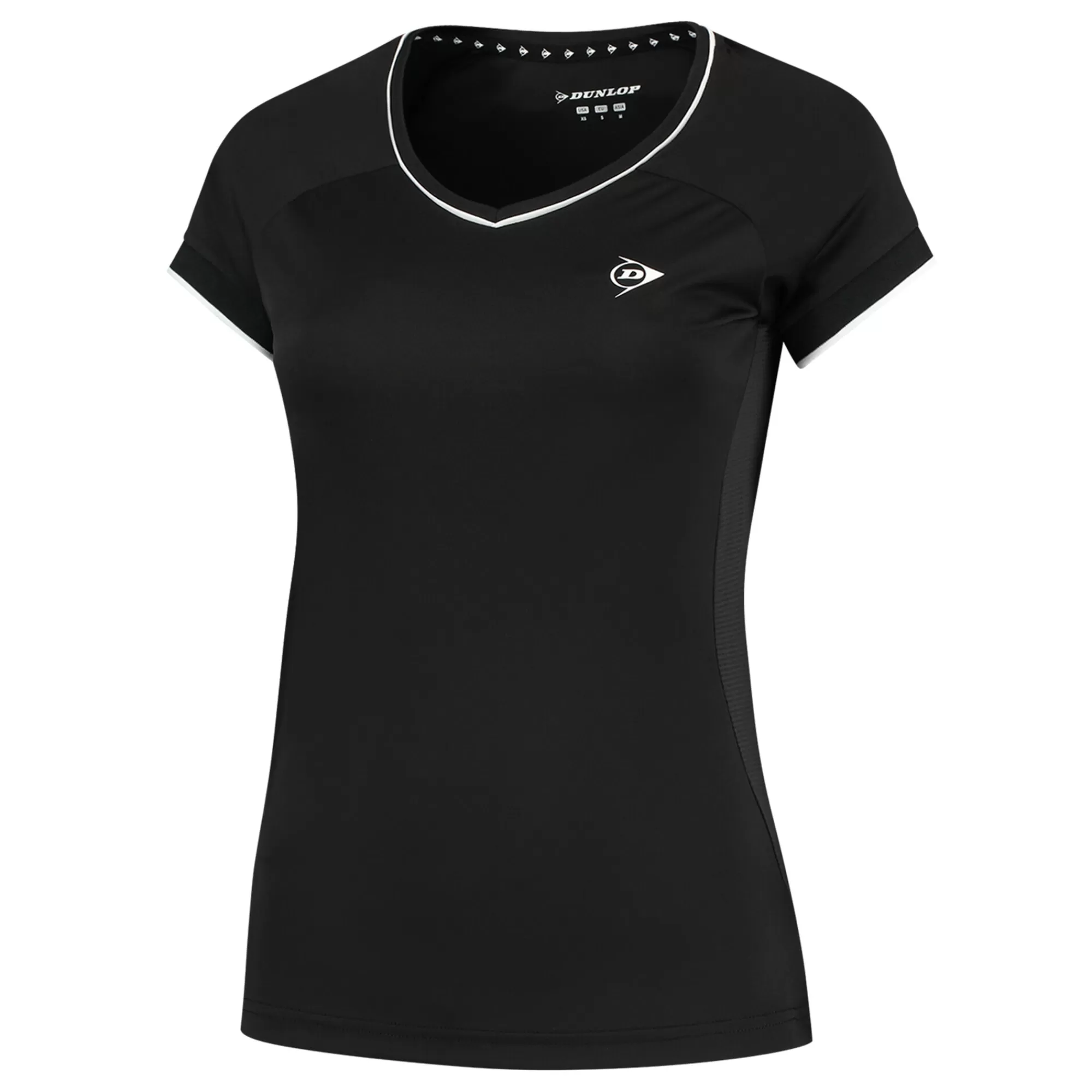 Crew T-Shirt Girls - Black, White>Dunlop Hot