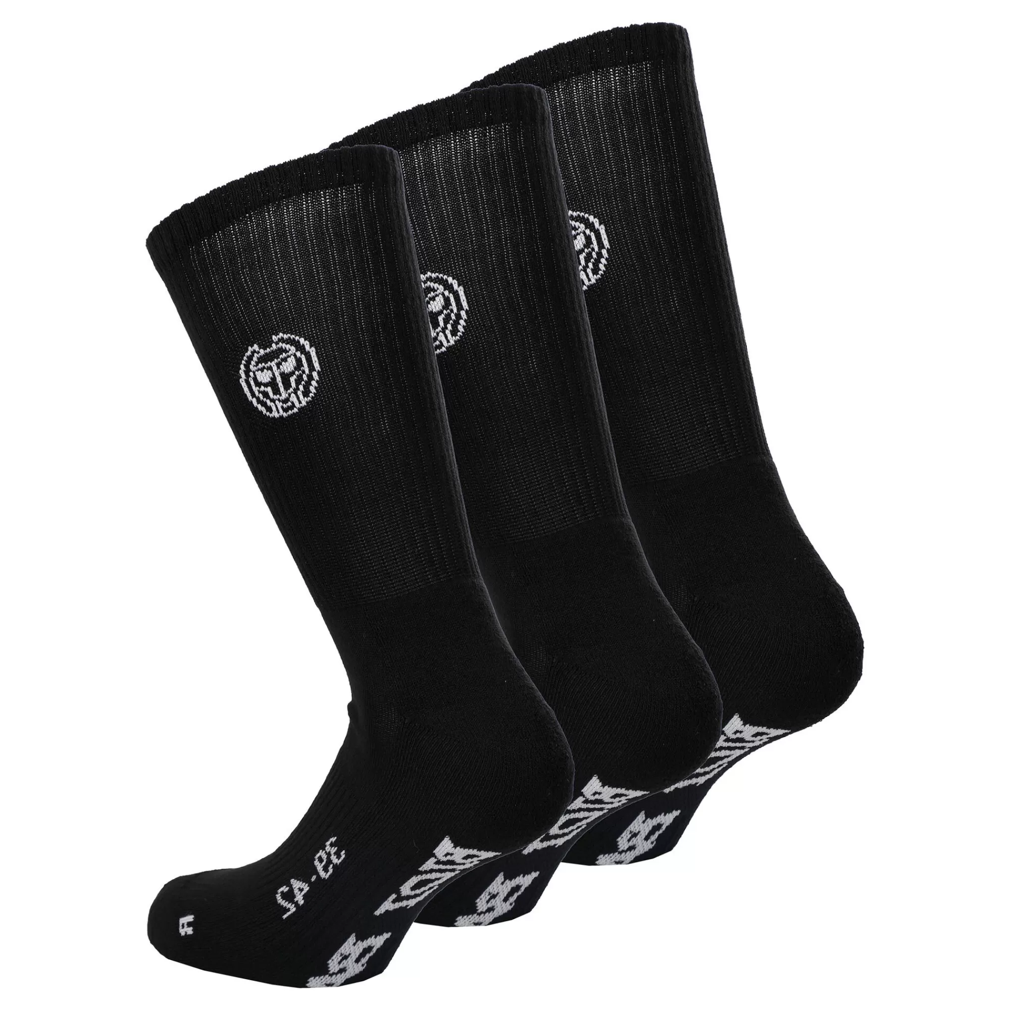 Don Carlito Crew Move Tennis Socks 3 Pack - Black, White>BIDI BADU Cheap