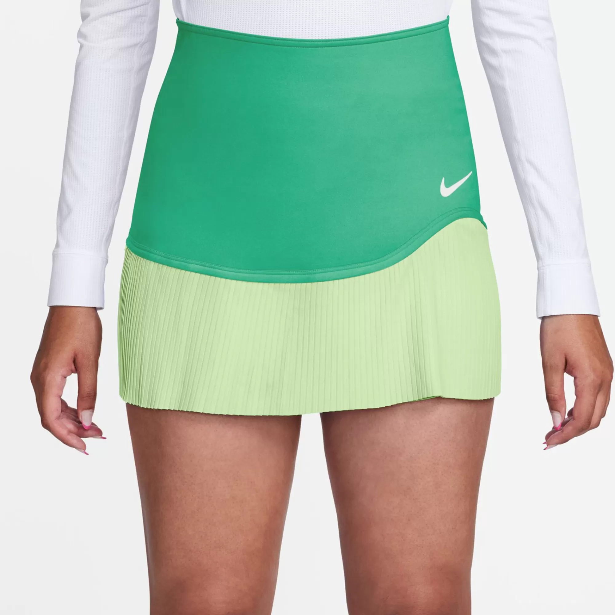 Dri-Fit Advantage Pleated Skirt Women - Green, Light Green>Nike Cheap