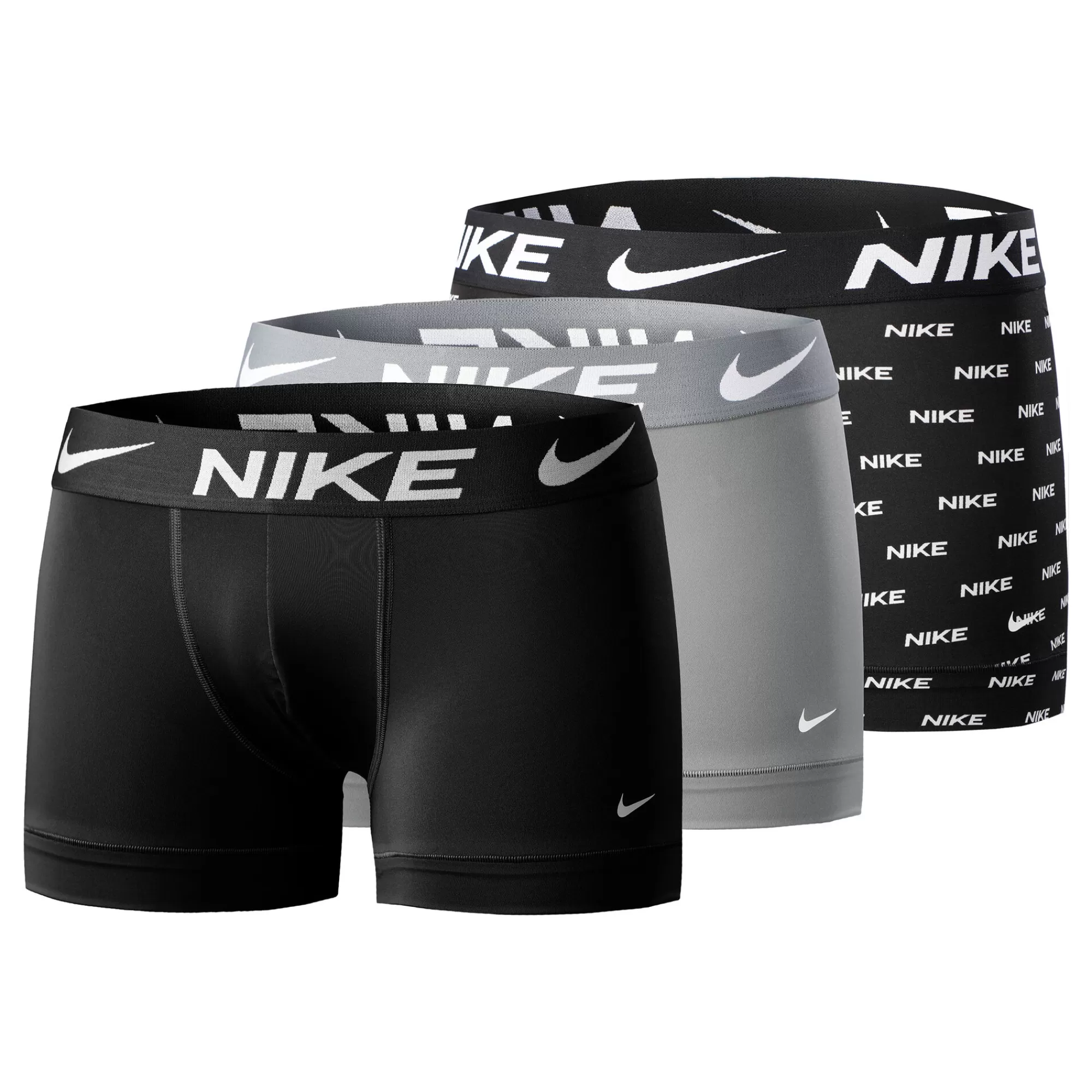 Dri-FIT Essential Micro Trunk Boxer Shorts 3 Pack Men - Black, Grey>Nike Hot