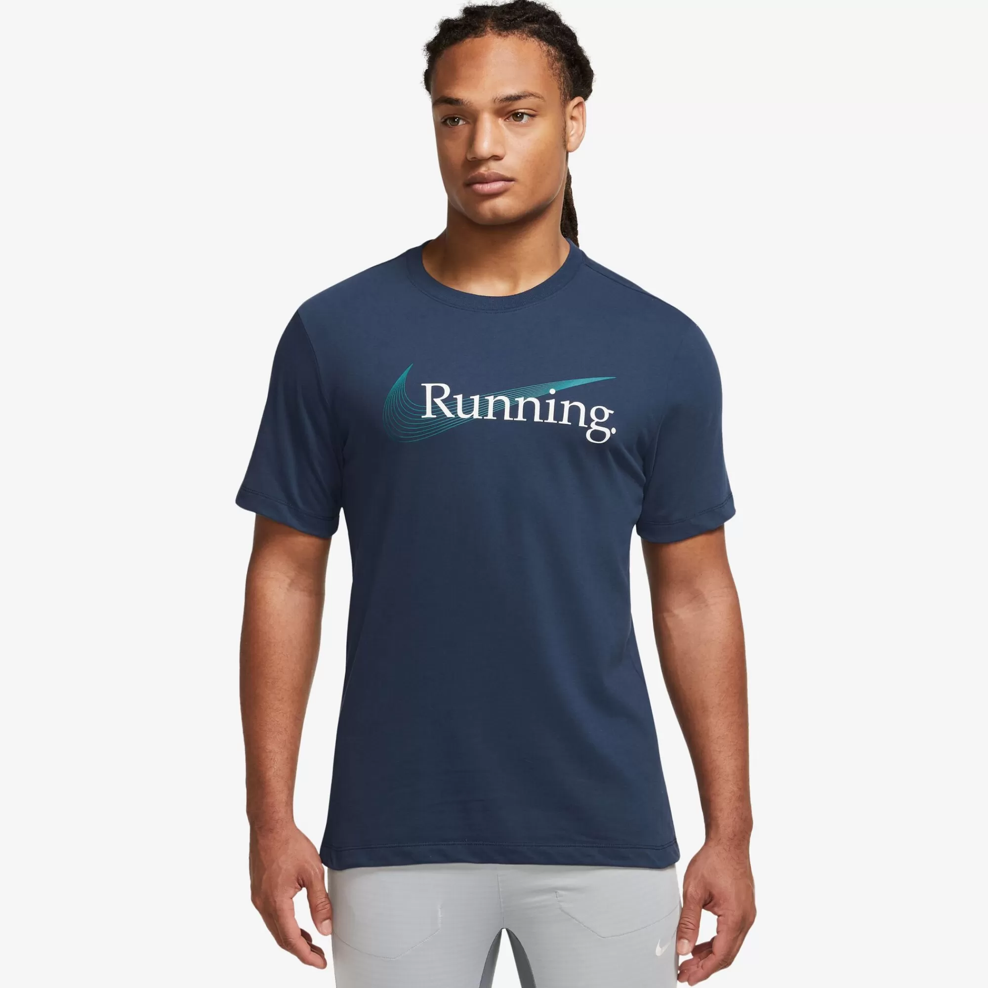 Dri-Fit Heritage Running Shirt Men - Dark Blue>Nike Fashion