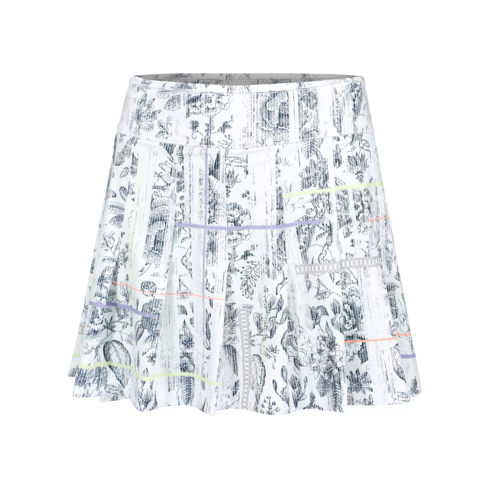 Electric Toile Skirt Women - White, Multicoloured>Lucky in Love Discount