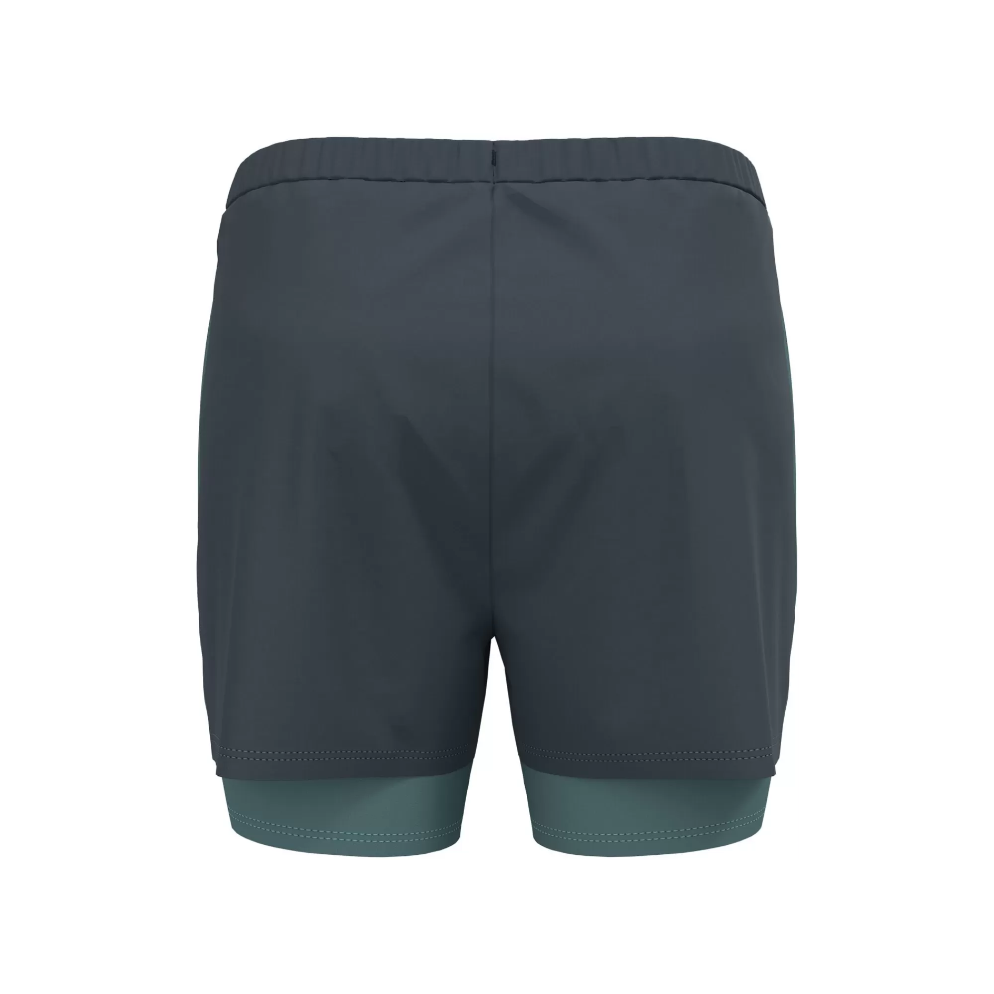 Essential 3inch 2in1 Running Shorts Women - Dark Grey, Turquoise>Odlo Clearance