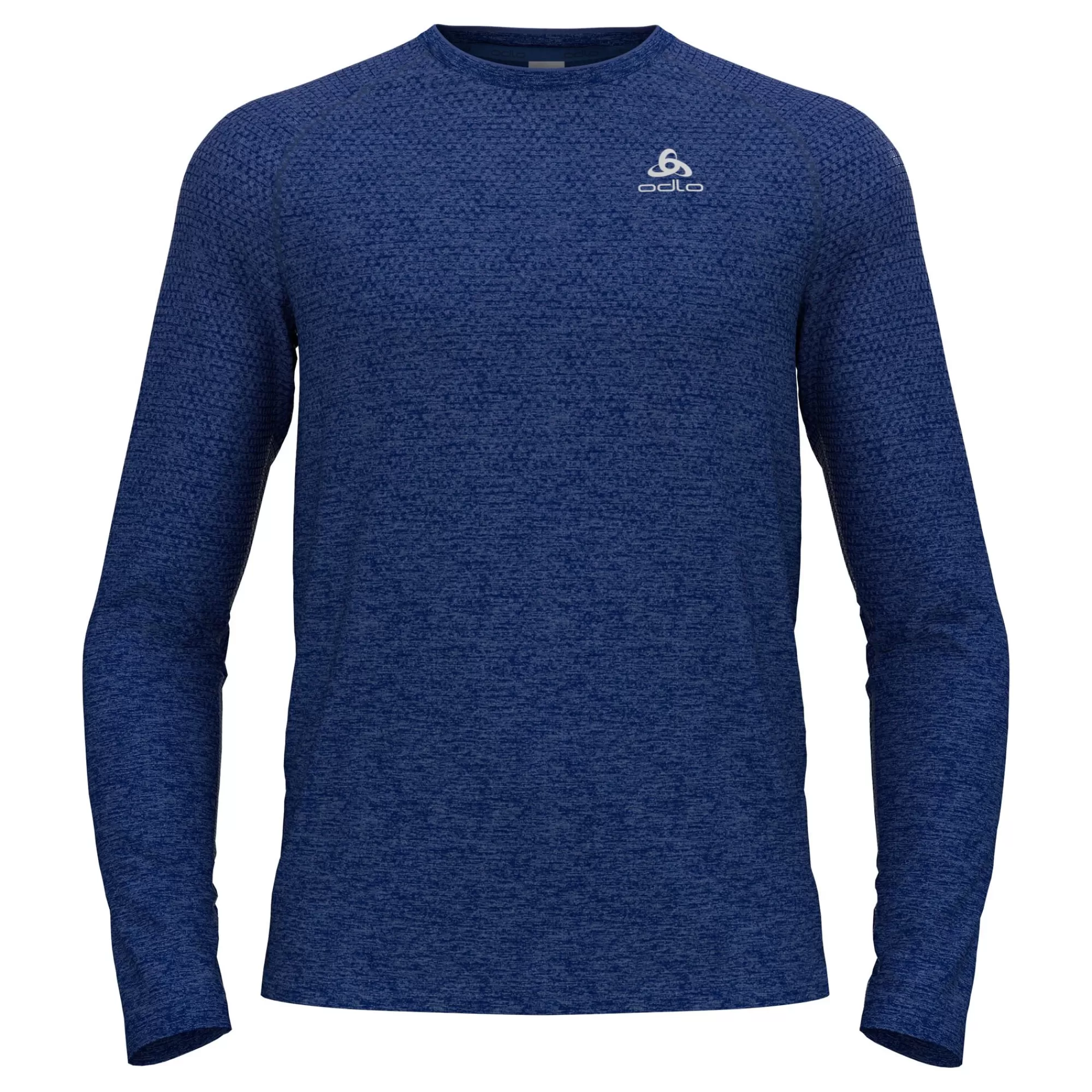 Essential Seamless Crew Neck Running Shirt Men - Dark Blue>Odlo Discount