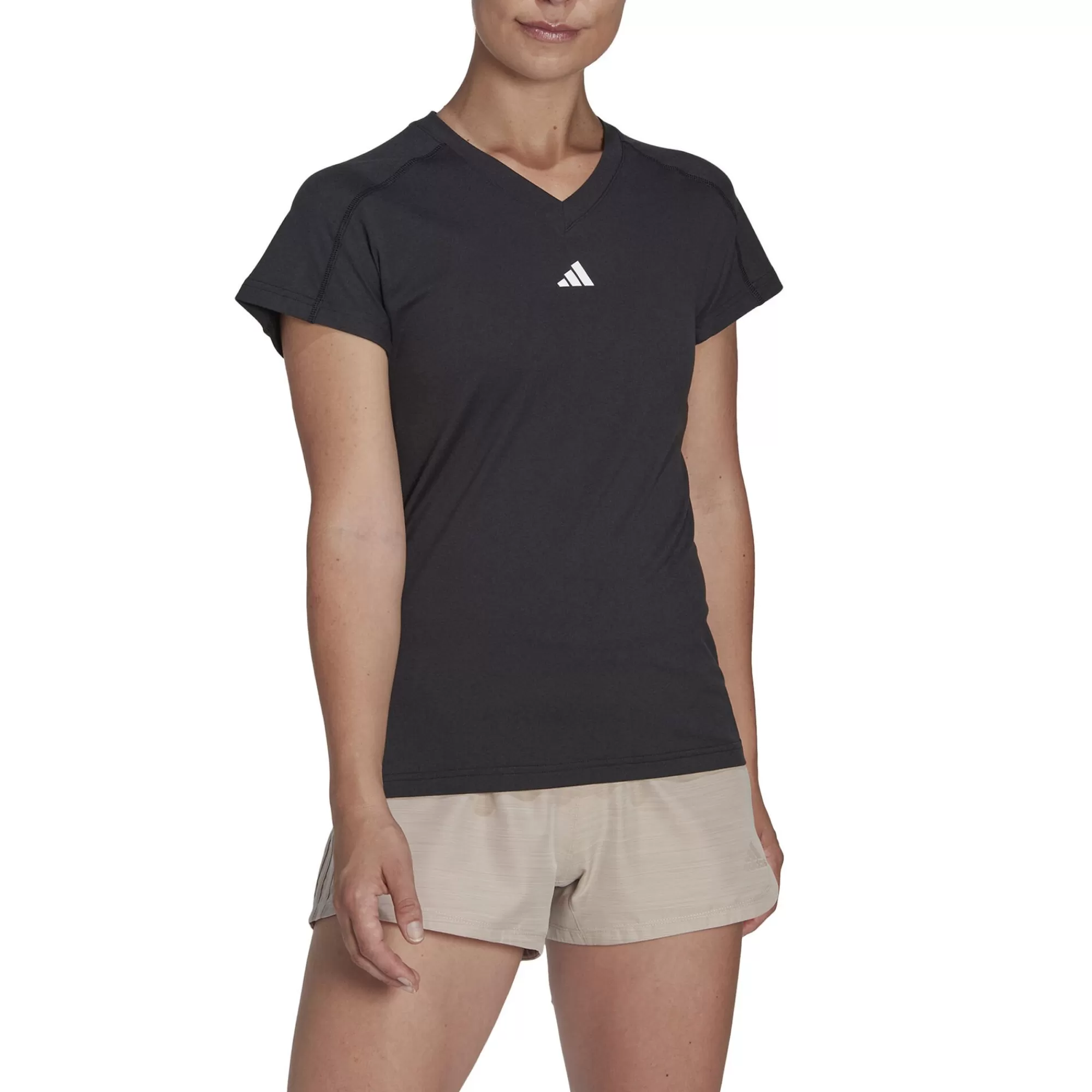Essentials AEROREADY Train Minimal Branding V-Neck T-Shirt Women ->adidas Best
