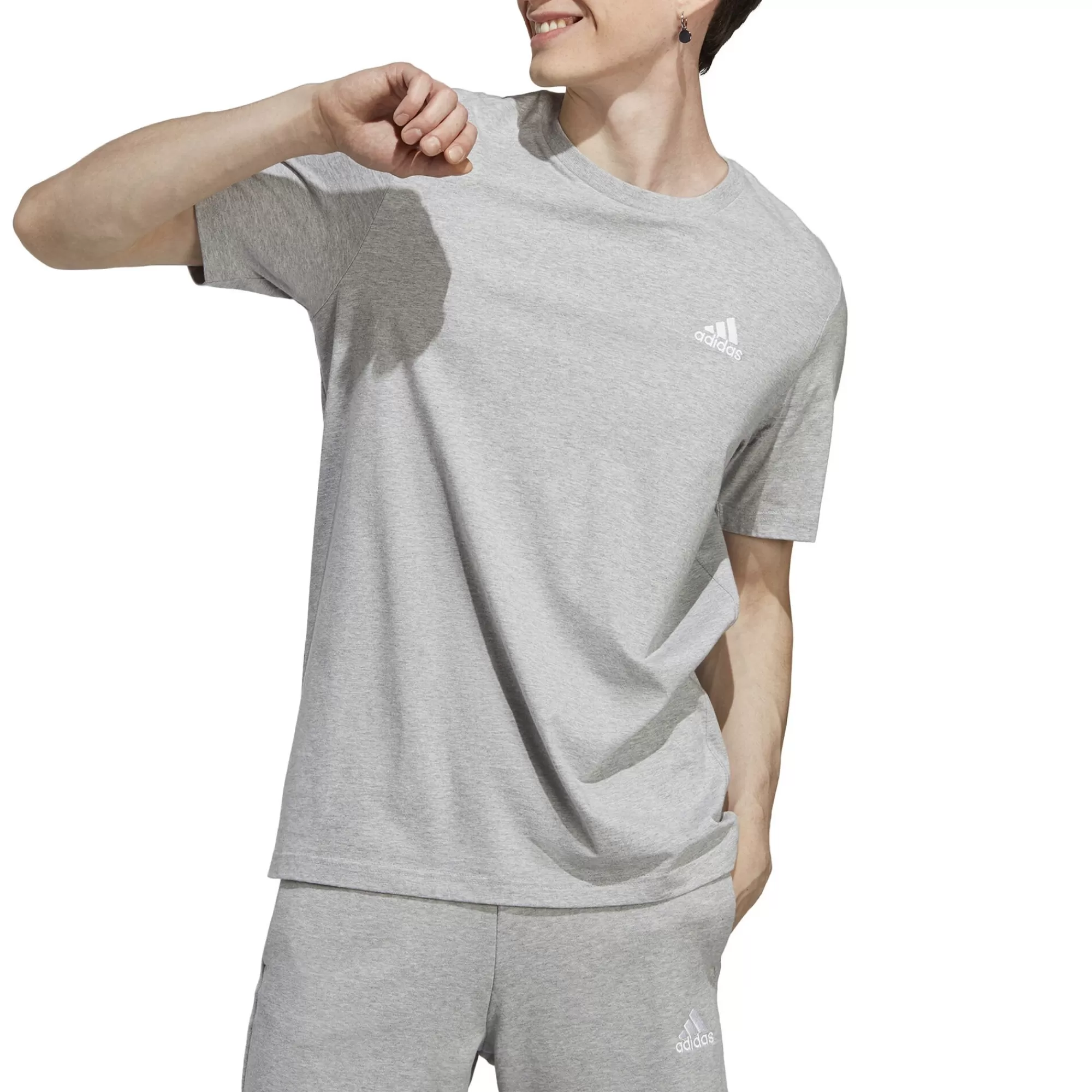 Essentials Single Jersey Embroidered Small Logo T-Shirt Men ->adidas Hot