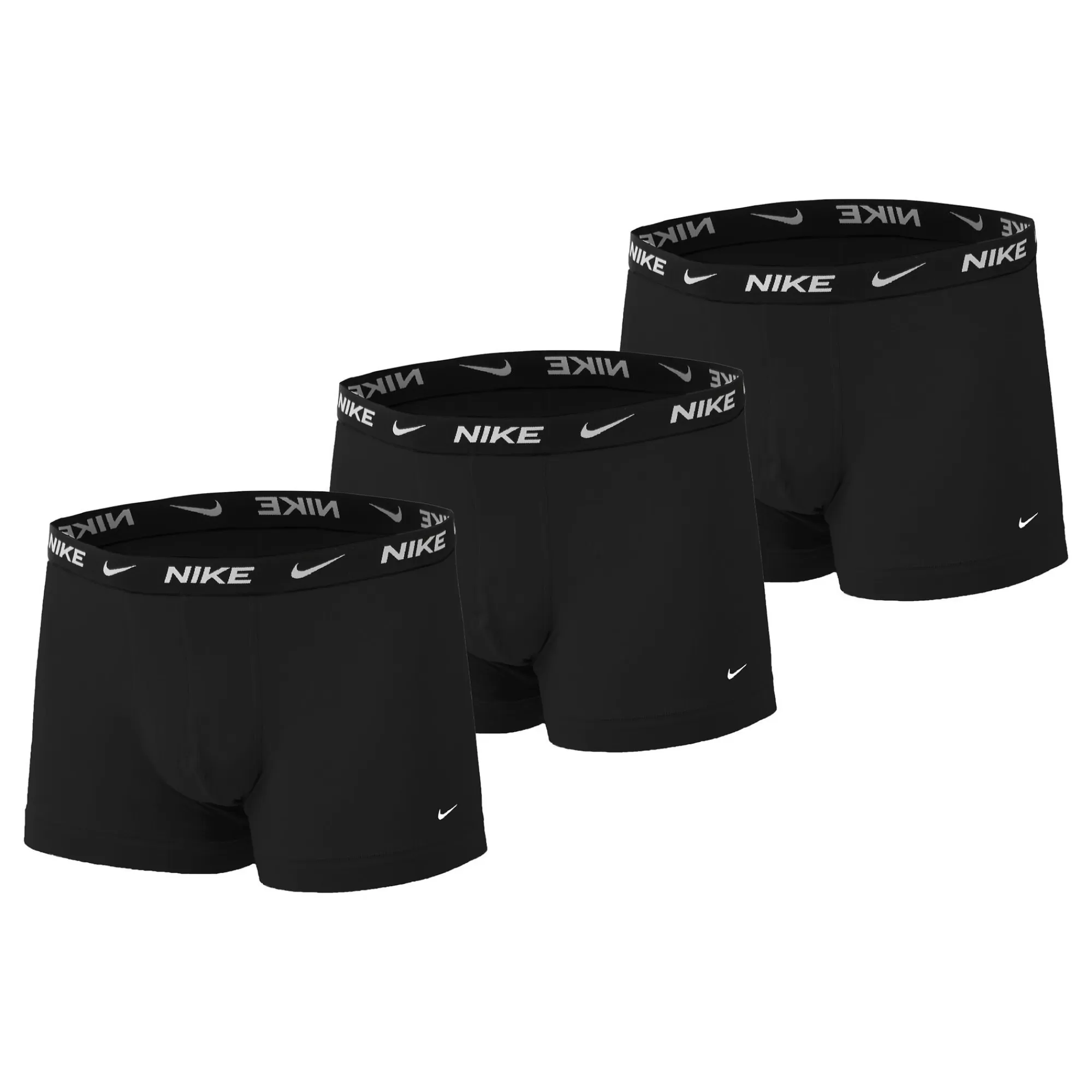 Everyday Cotton Strech Trunk Boxer Shorts 3 Pack Men - Black, White>Nike Best Sale