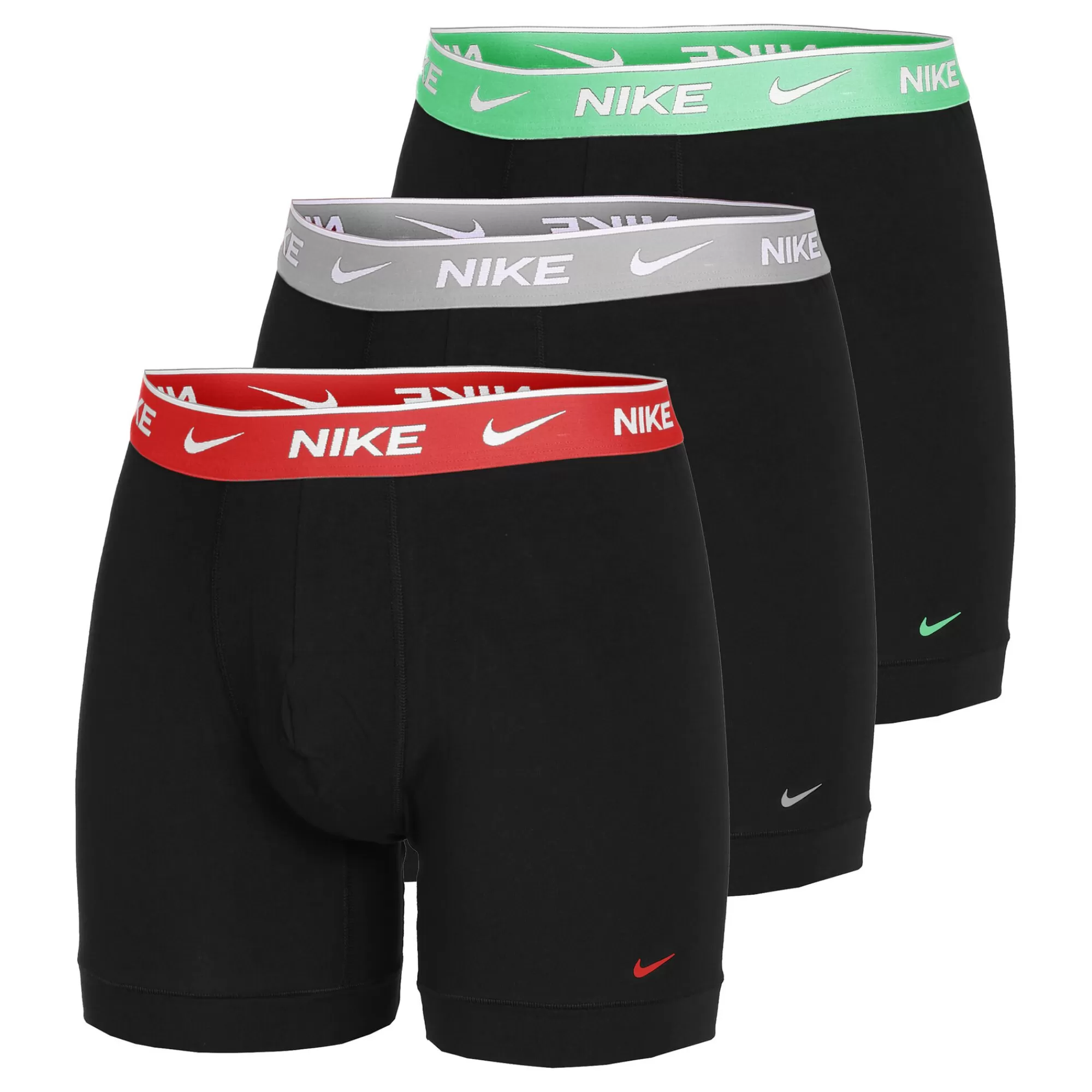 Everyday Cotton Stretch Boxer Brief Boxer Shorts 3 Pack Men - Black, Multicoloured>Nike Shop
