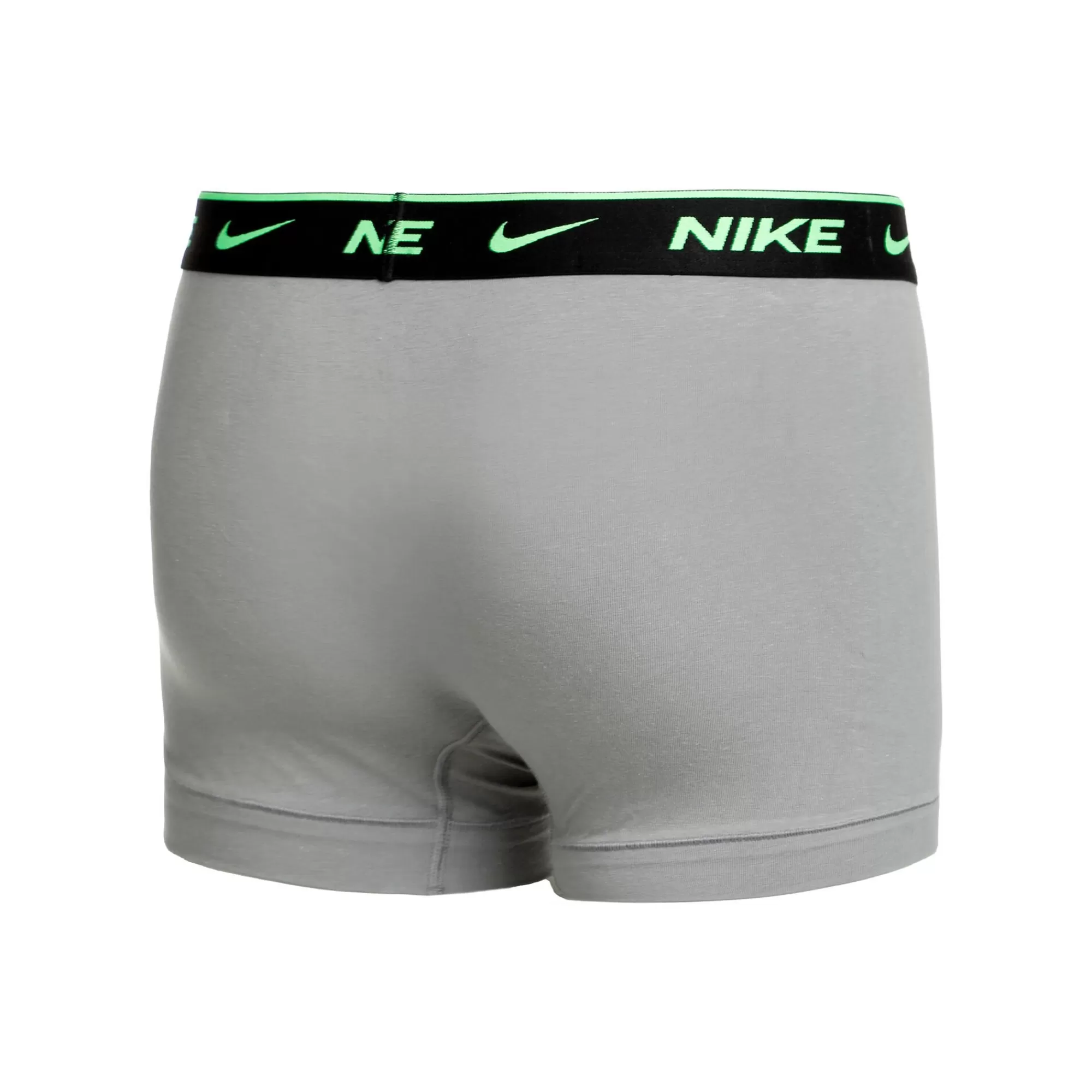 Everyday Cotton Stretch Trunk Boxer Shorts 3 Pack Men - Grey, Neon Green>Nike Best