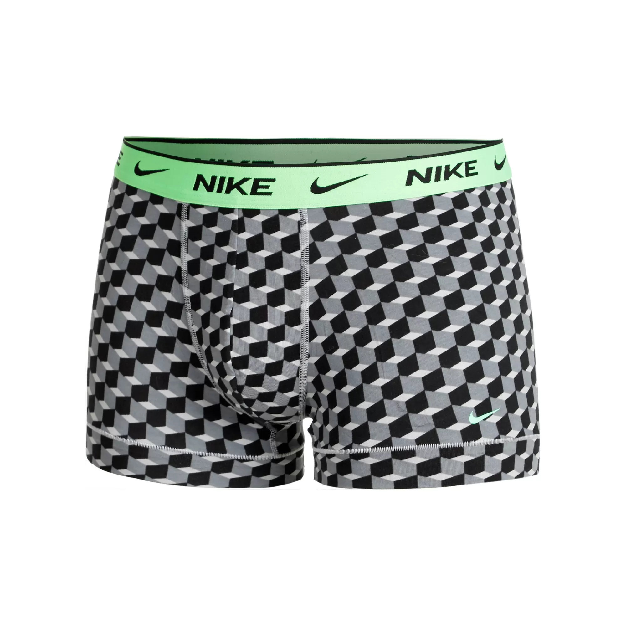 Everyday Cotton Stretch Trunk Boxer Shorts 3 Pack Men - Grey, Neon Green>Nike Best