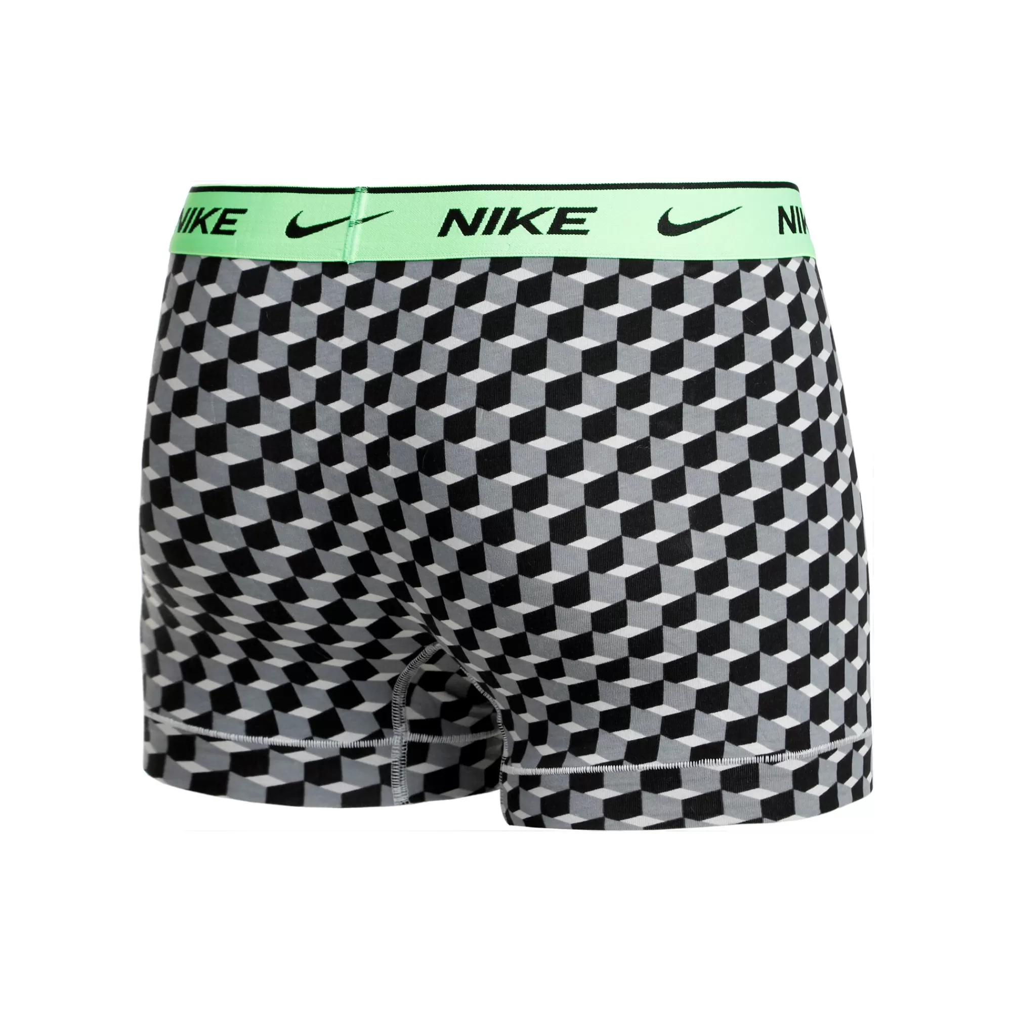 Everyday Cotton Stretch Trunk Boxer Shorts 3 Pack Men - Grey, Neon Green>Nike Best