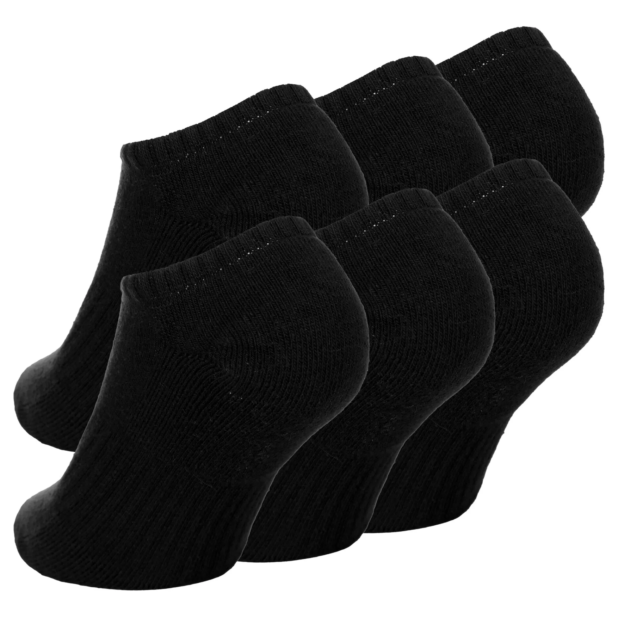 Everyday No-Show Tennis Socks 6 Pack - Black, White>Nike Cheap