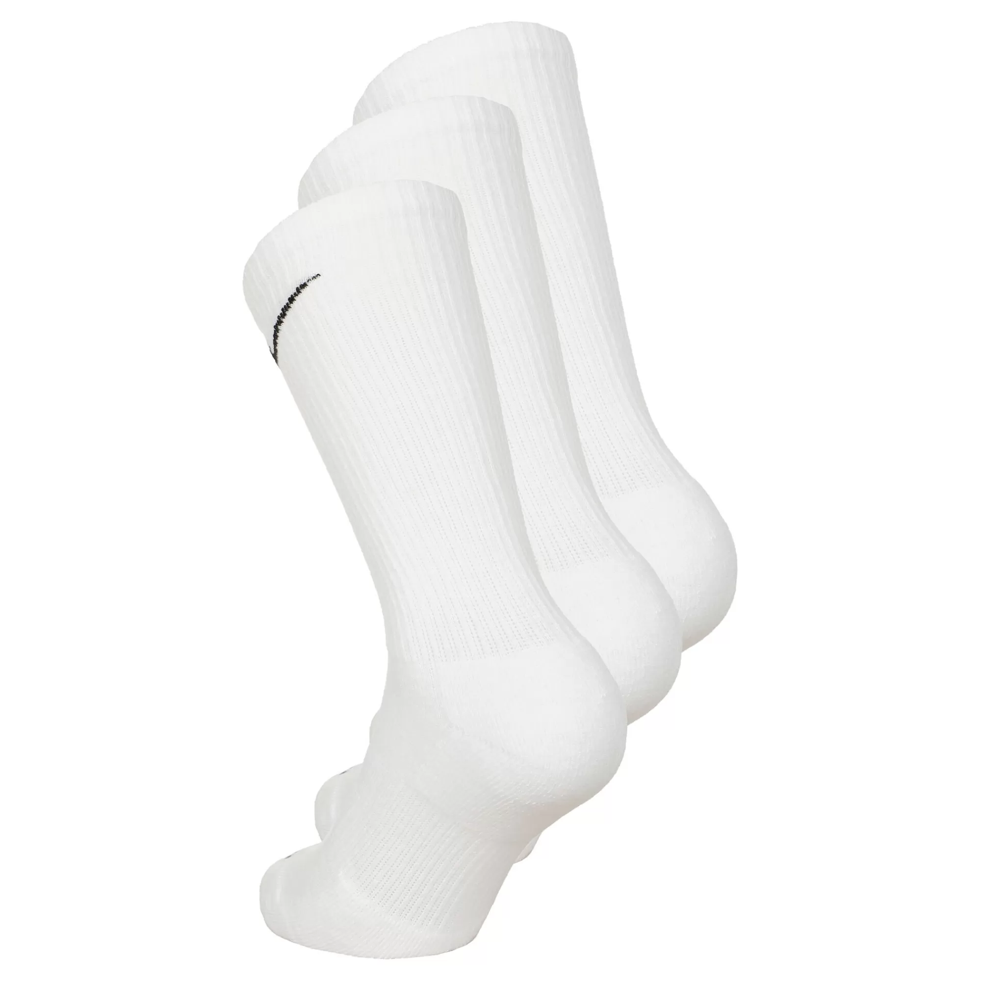Everyday Plus Cushioned Crew Sports Socks 3 Pack - White, Black>Nike Store