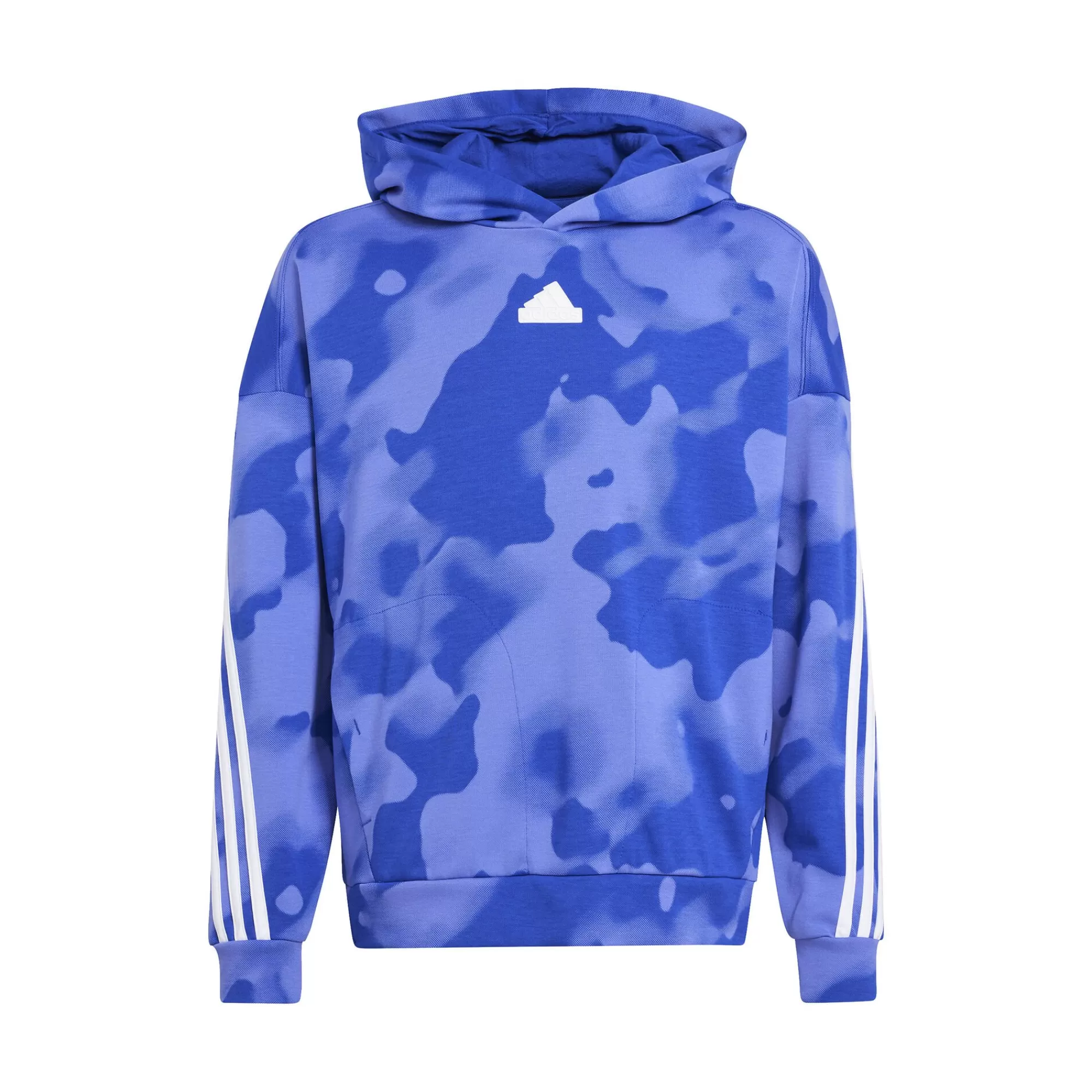 Future Icon Camo Printed Hoody Boys - Blue, White>adidas Discount