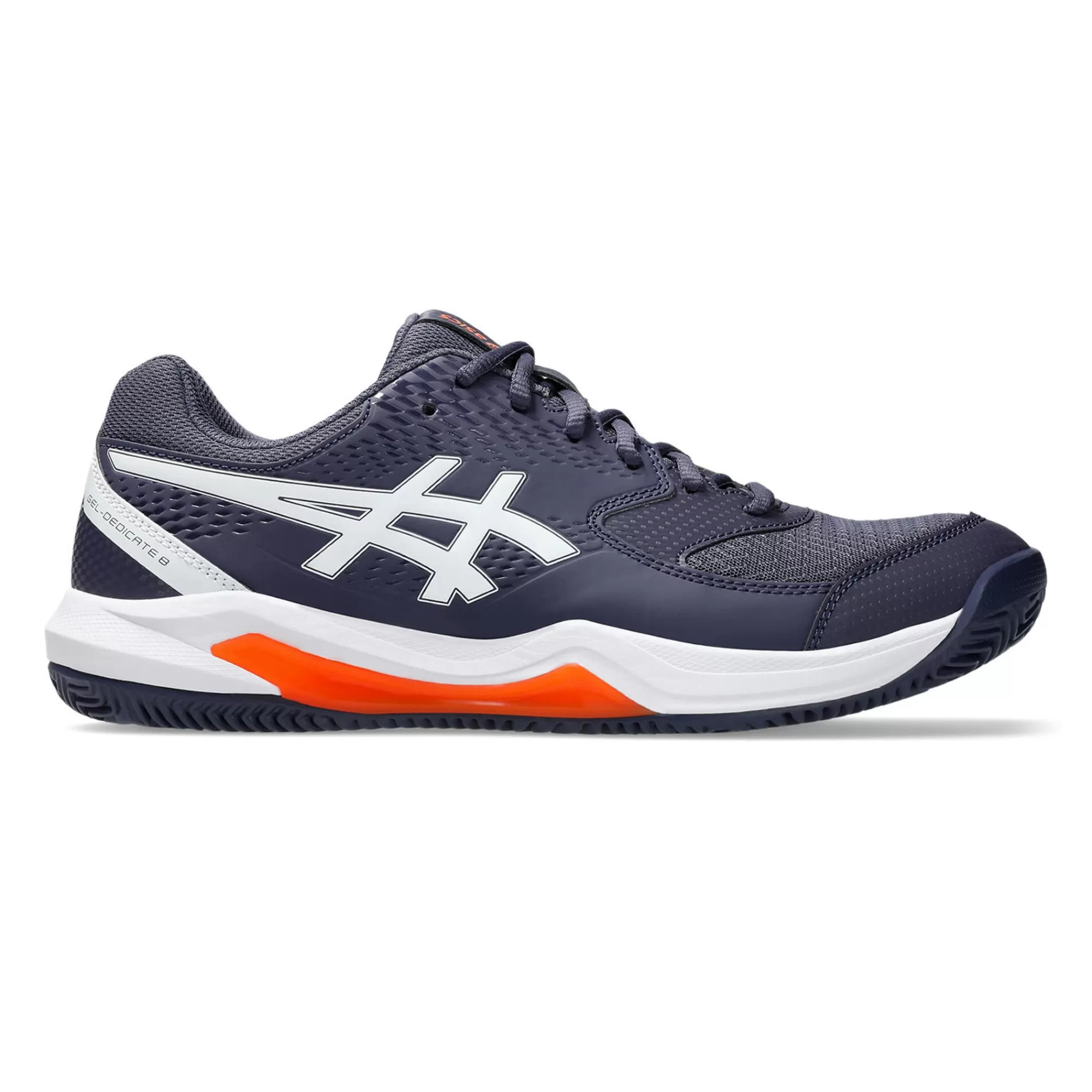Gel-Dedicate 8 Clay Court Shoe Men - Dark Blue, White>ASICS Store