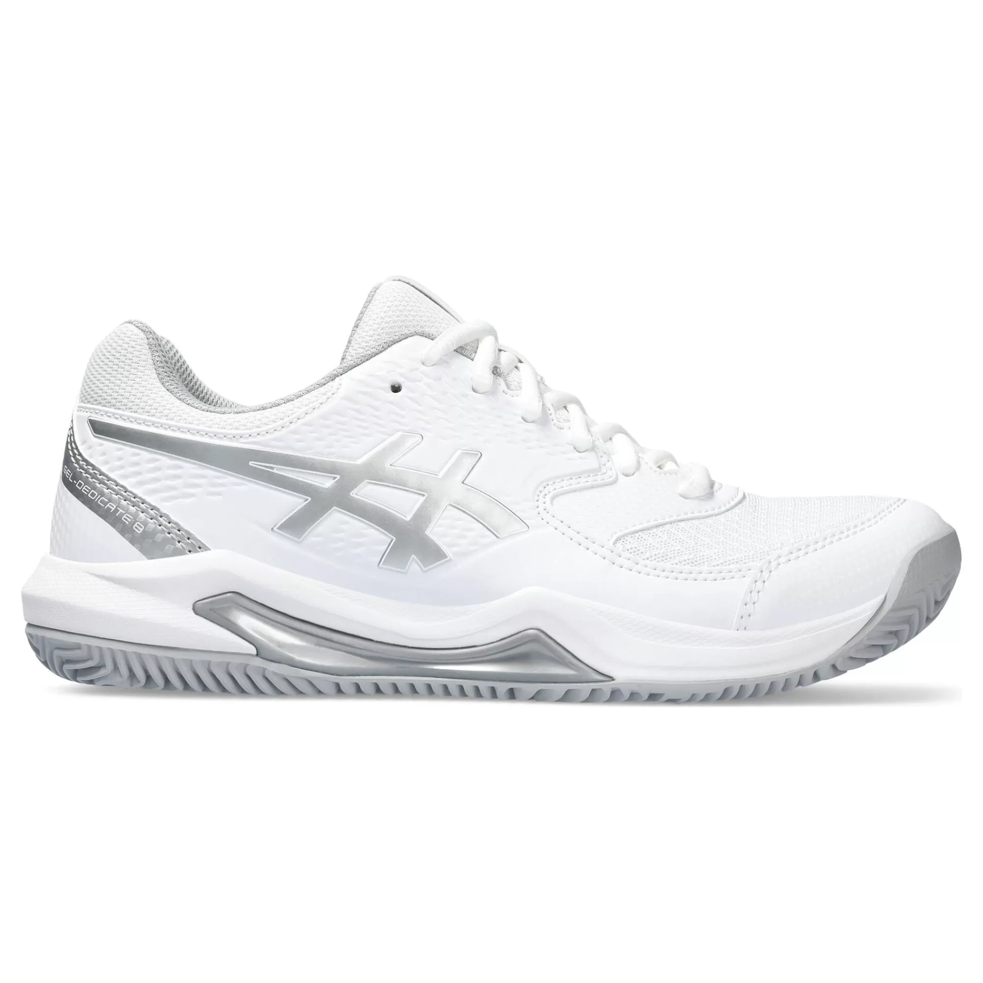 Gel-Dedicate 8 CLY Clay Court Shoe Men - White, Silver>ASICS Hot