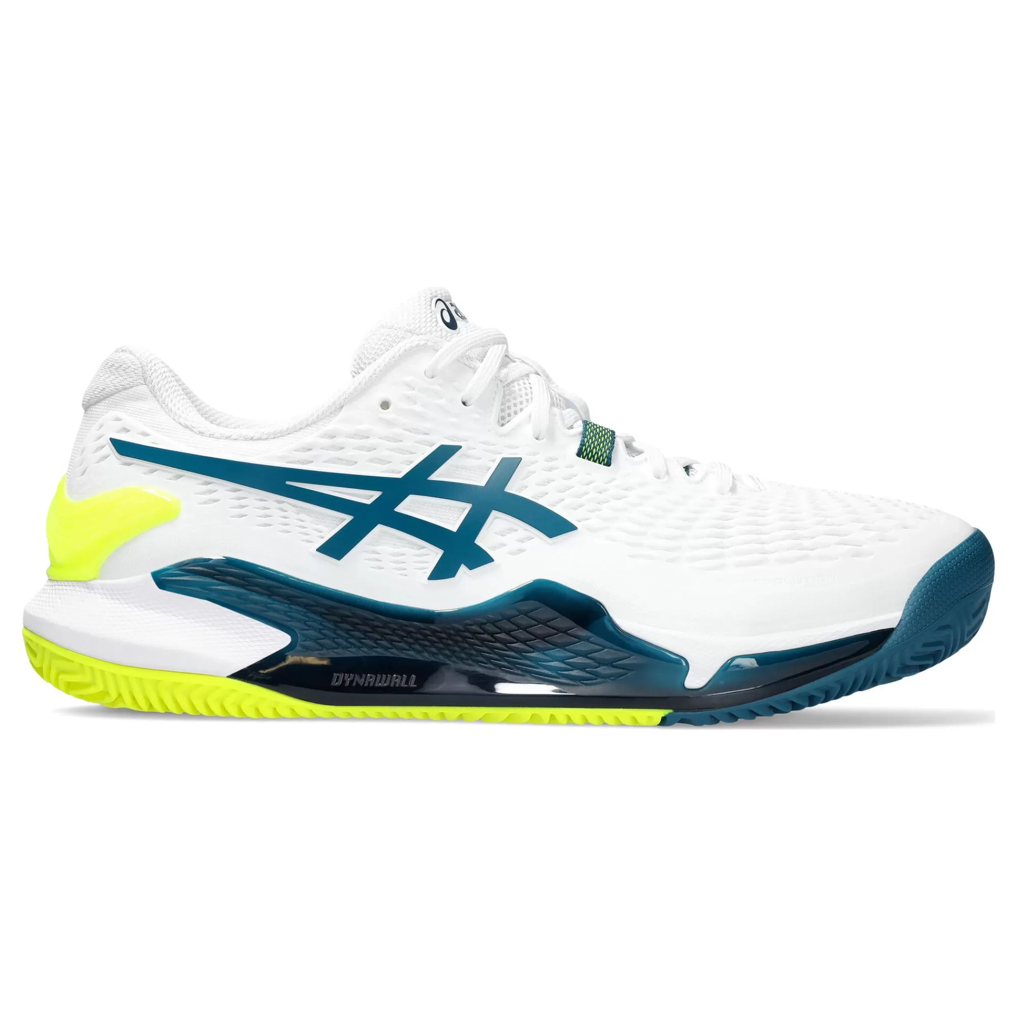 Gel-Resolution 9 Clay Court Shoe Men - White, Petrol>ASICS Flash Sale