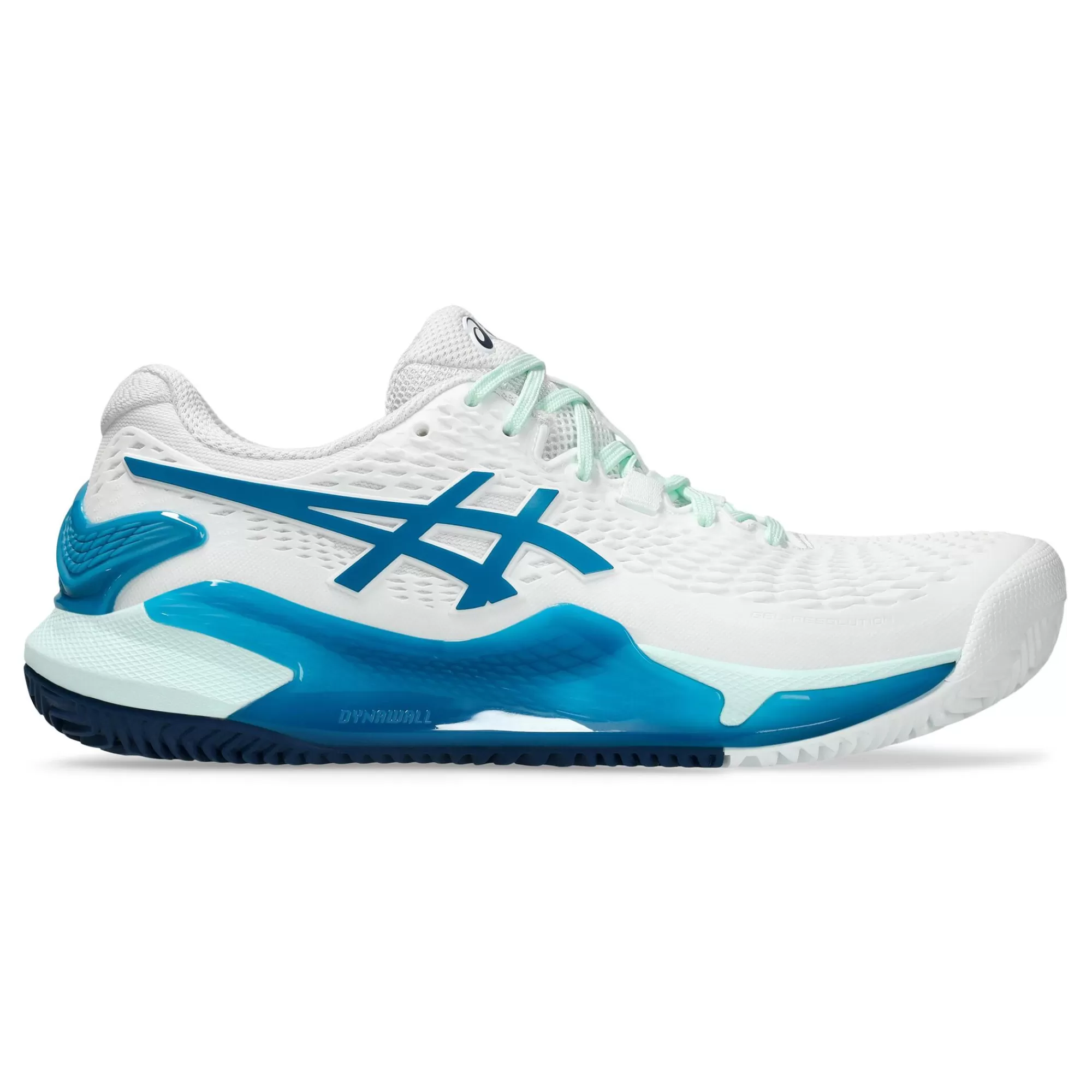 Gel-Resolution 9 Clay Court Shoe Women - White, Blue>ASICS Online