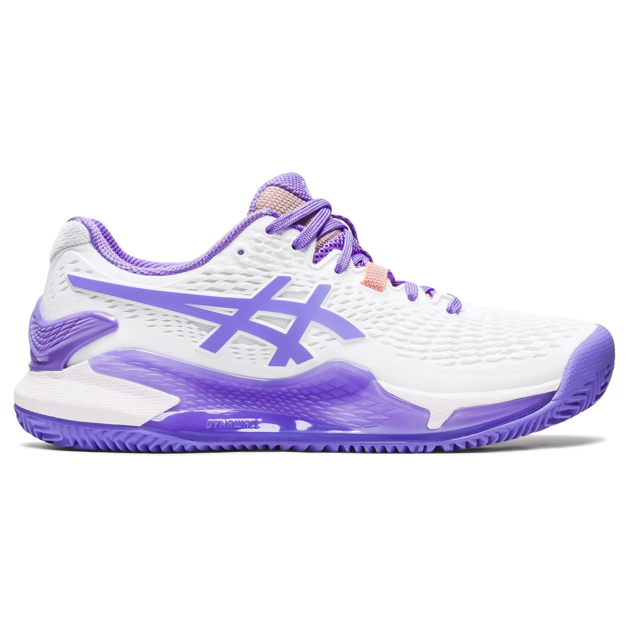 Gel-Resolution 9 Clay Court Shoe Women - White, Lilac>ASICS Online