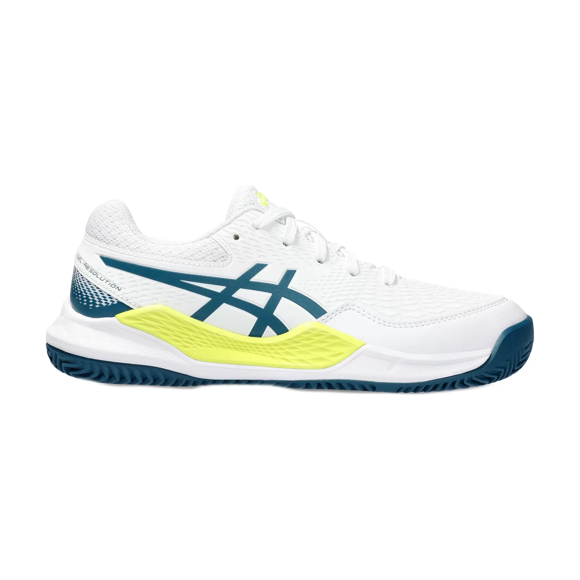 Gel-Resolution 9 GS Clay Court Shoe Kids - White, Petrol>ASICS New