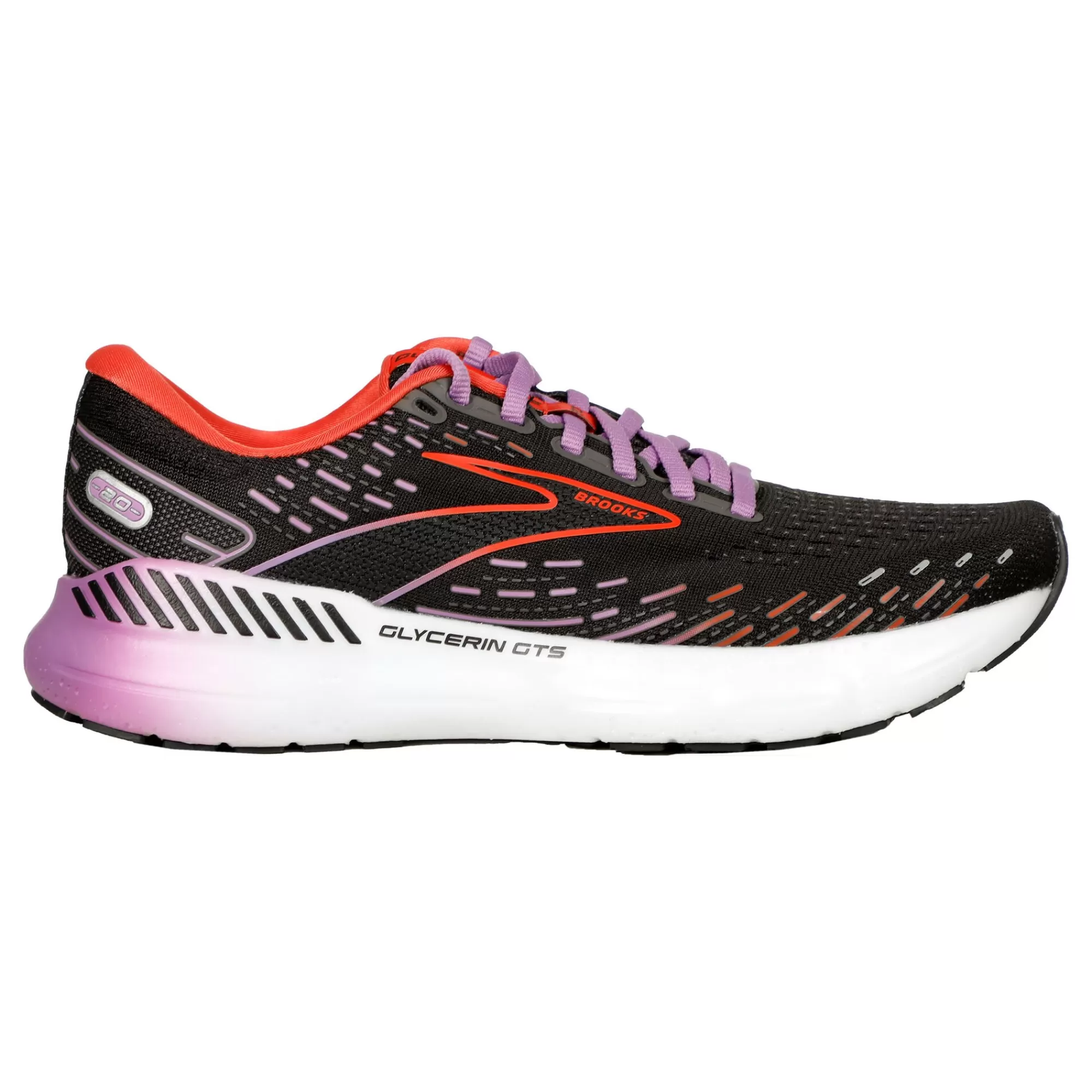 Glycerin 20 Neutral Running Shoe Women - Black, Orange>Brooks Best
