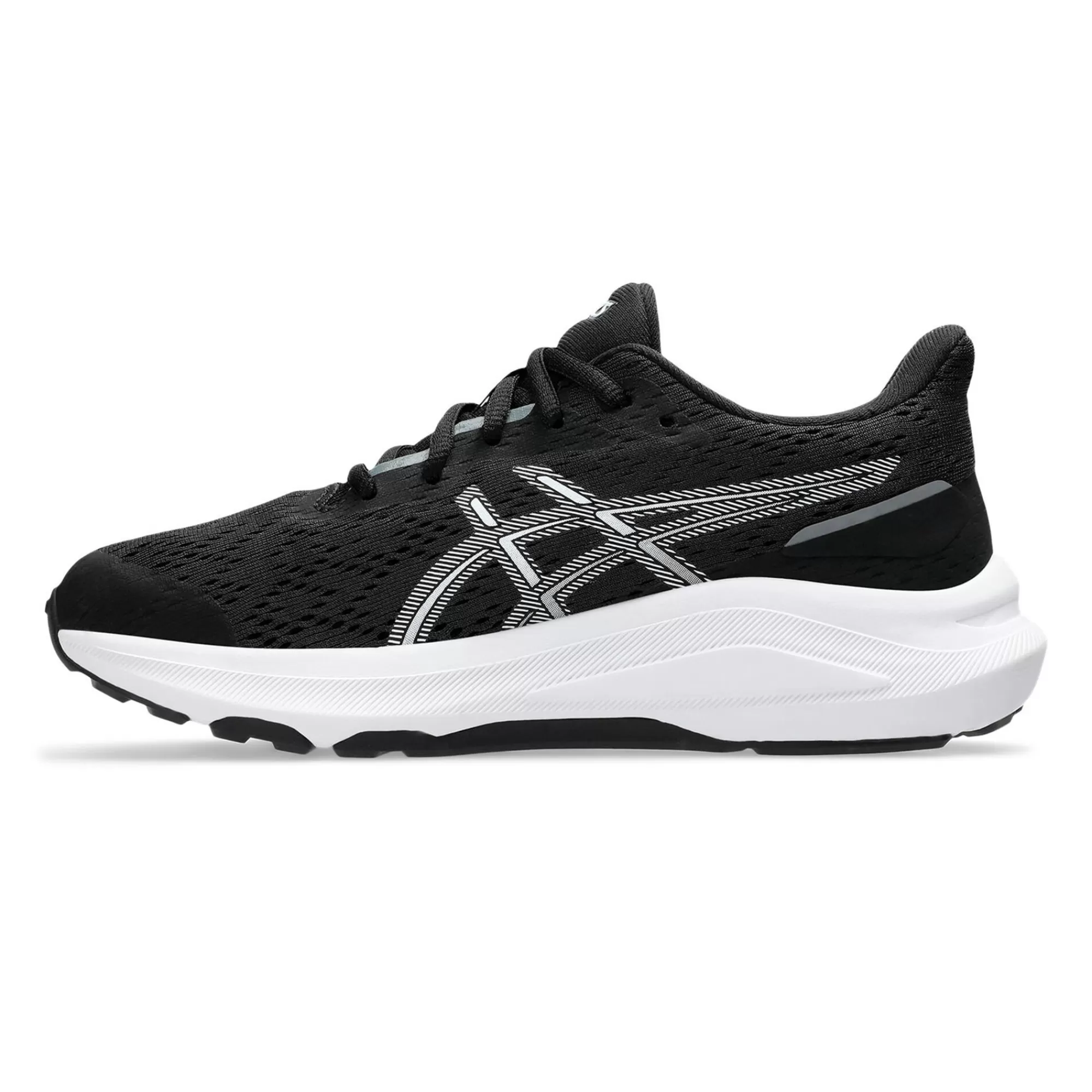 GT-1000 13 GS Stability Running Shoe Kids - Black, White>ASICS Fashion