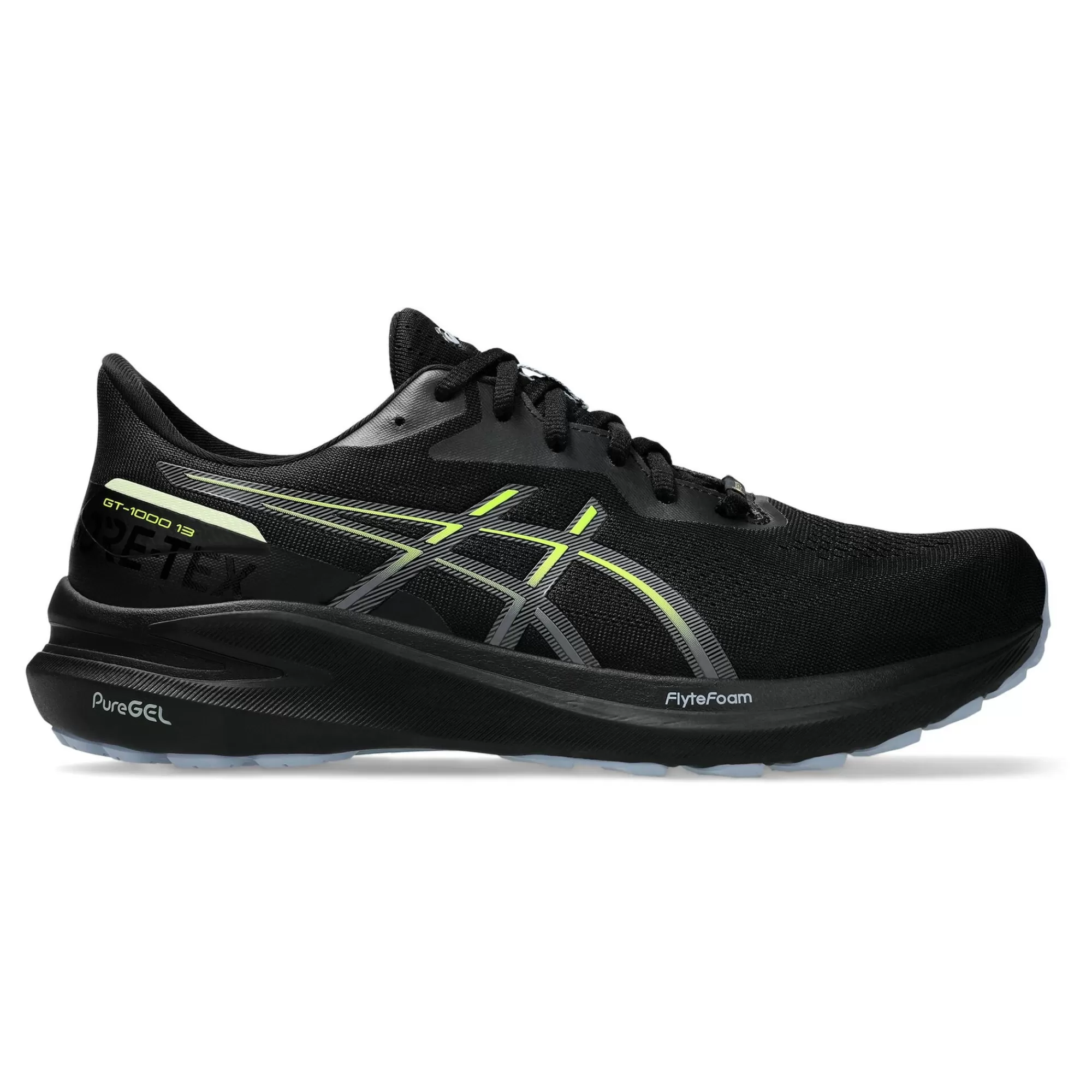 GT-1000 13 GTX Stability Running Shoe Men - Black, Yellow>ASICS Discount