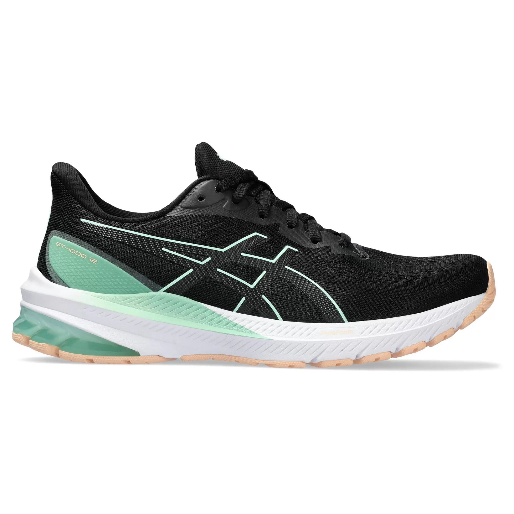 GT-1000 12 Stability Running Shoe Women - Black, Mint>ASICS Shop