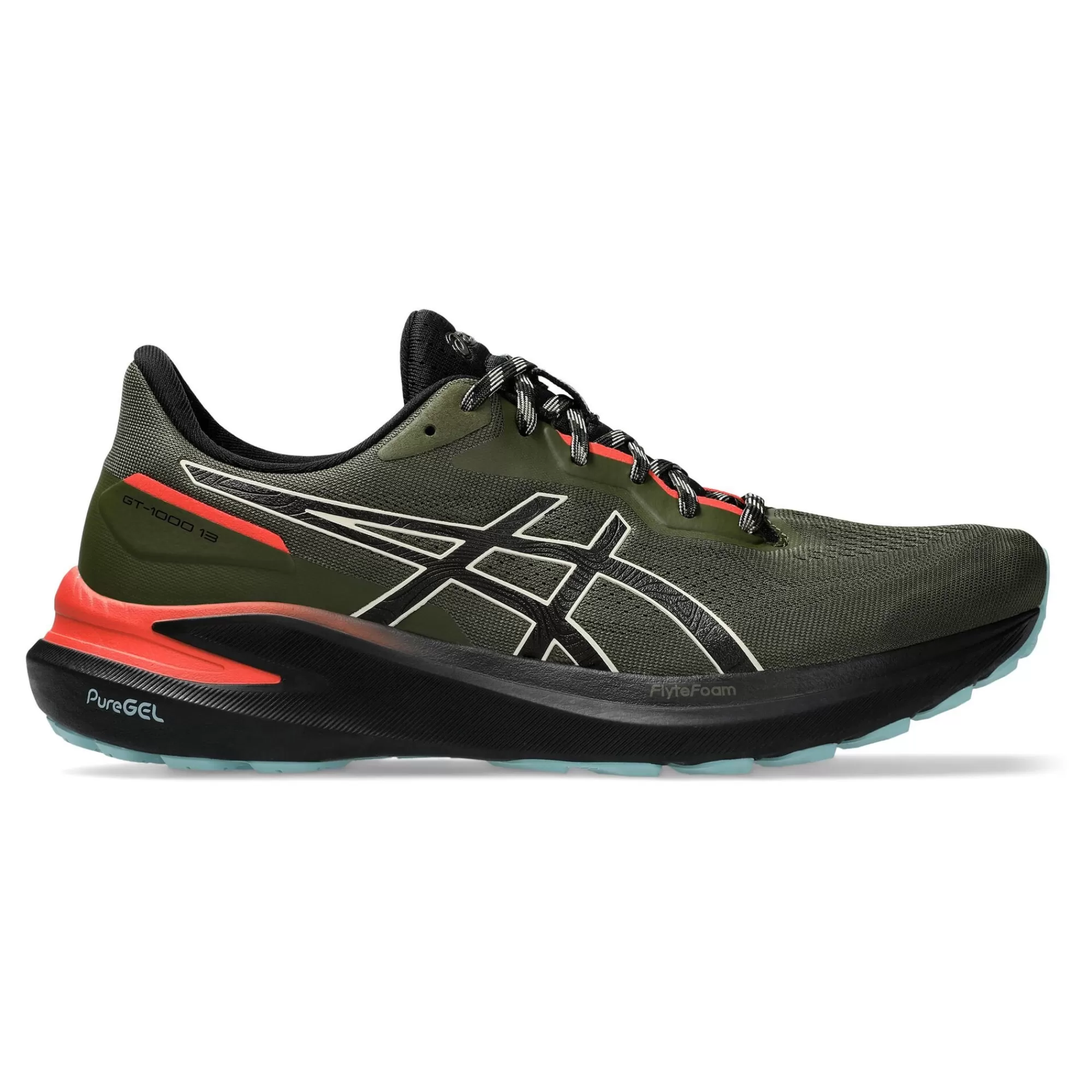 GT-1000 13 TR Stability Running Shoe Men - Olive, Black>ASICS Store