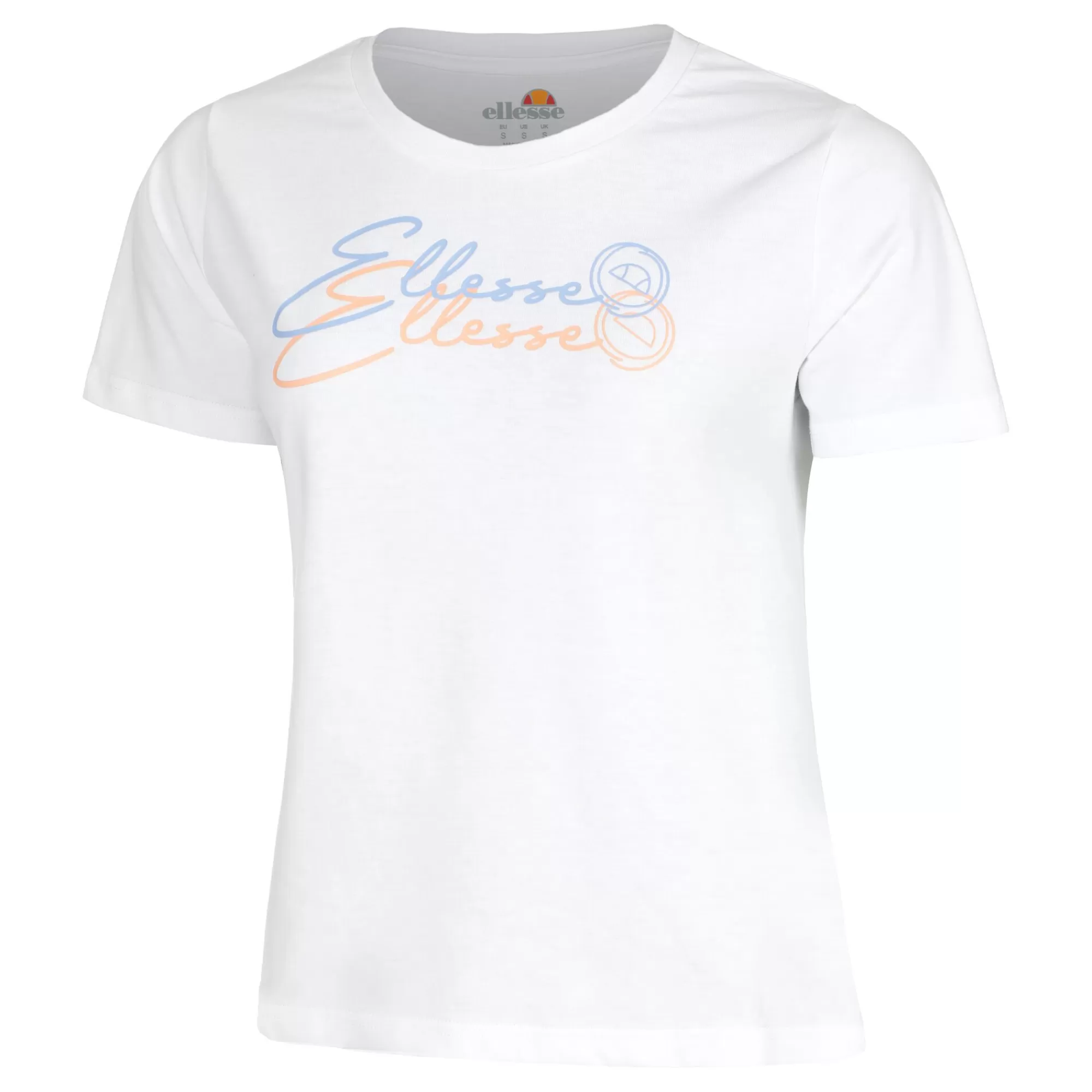 Halcombe T-Shirt Women - White, Multicoloured>Ellesse Clearance