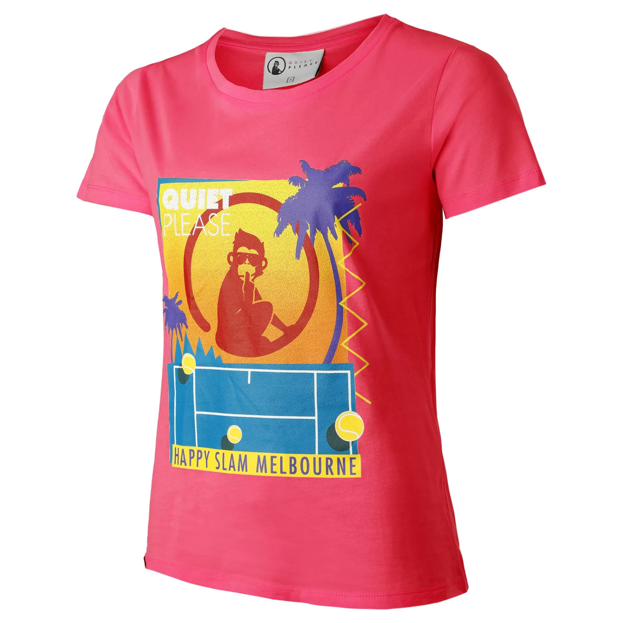 Happy Slam T-Shirt Women - Pink, Multicoloured>Quiet Please Sale
