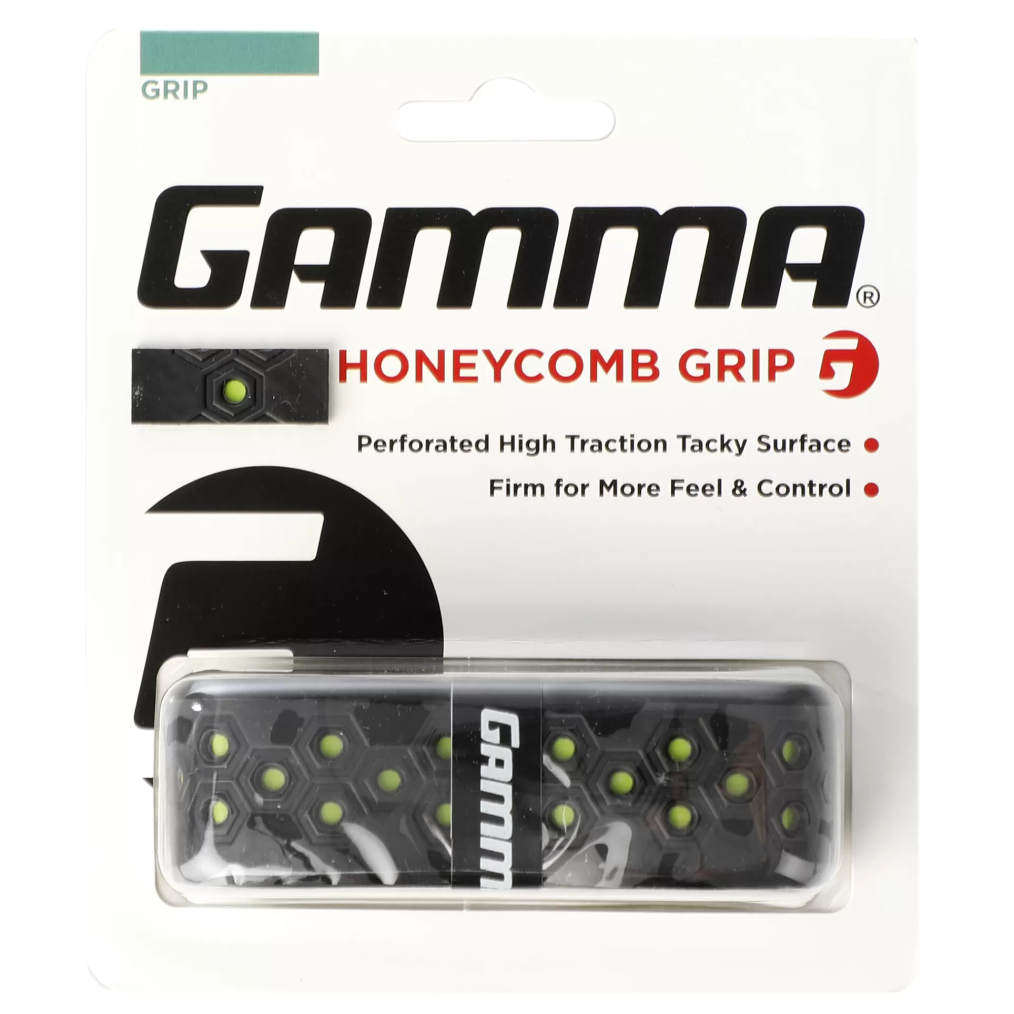 Honeycomb Cushion Grip 1 Pack - Black, Green>Gamma New
