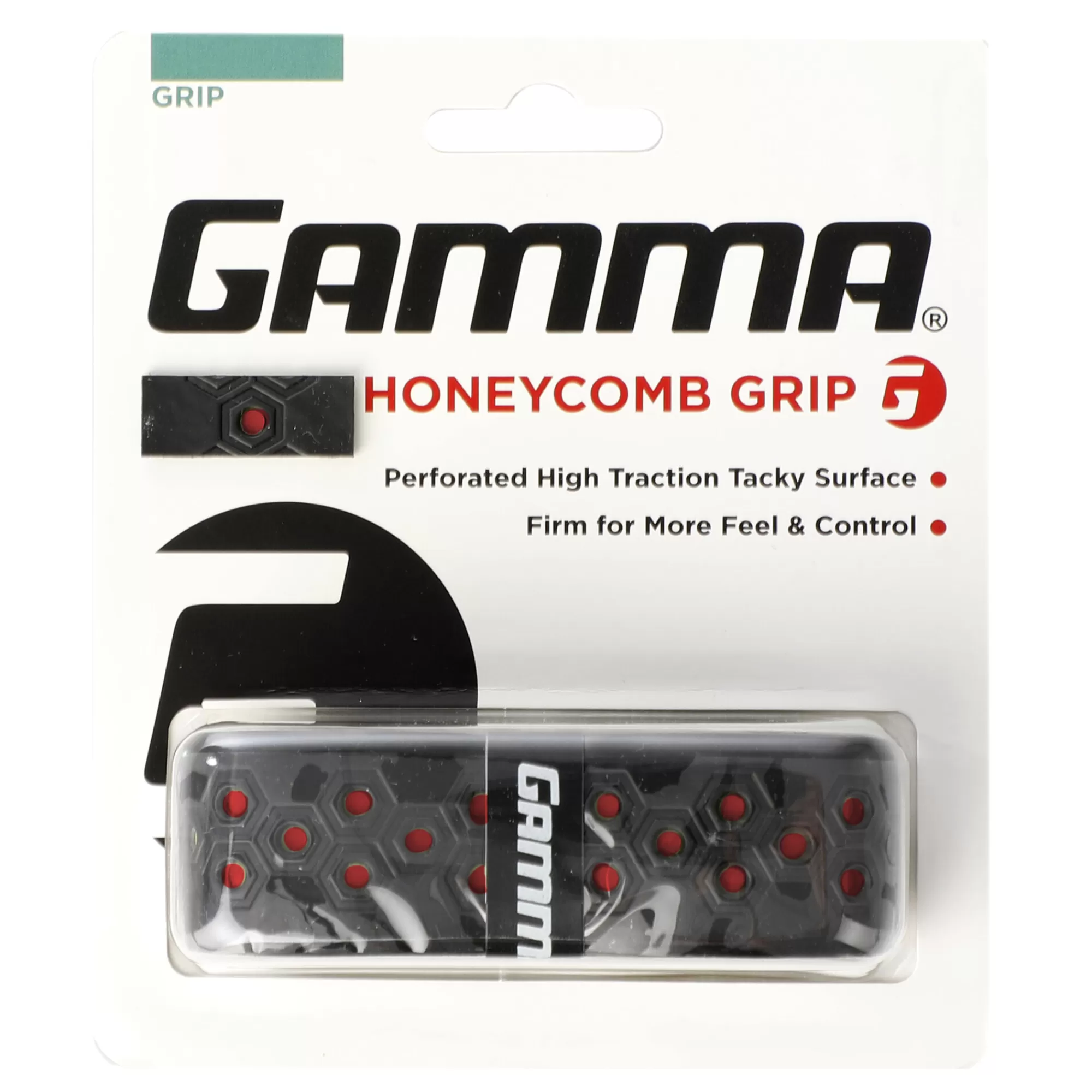 Honeycomb Cushion Grip 1 Pack - Black, Red>Gamma New