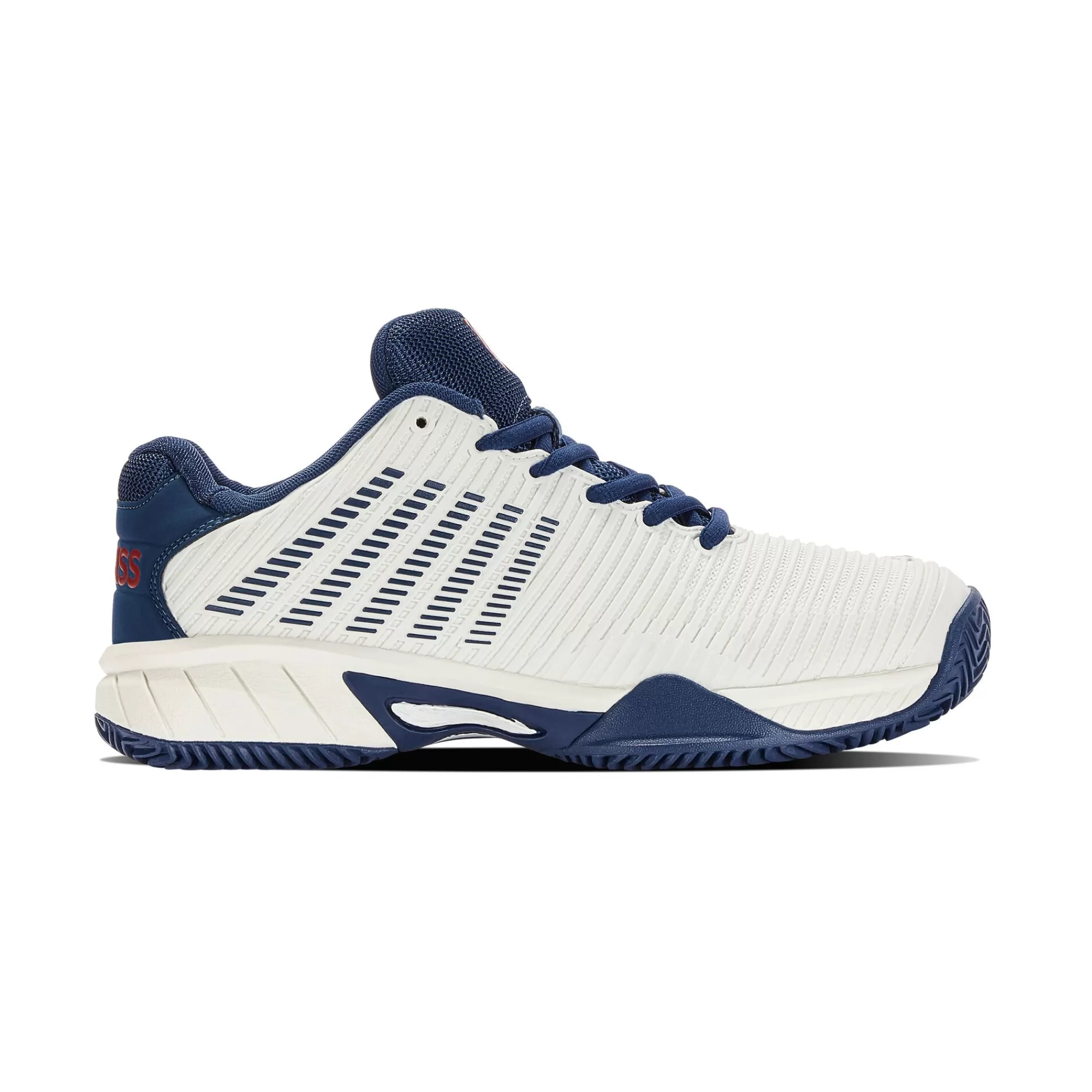 Hypercourt Express 2 Clay Court Shoe Kids - White, Dark Blue>K-Swiss Best