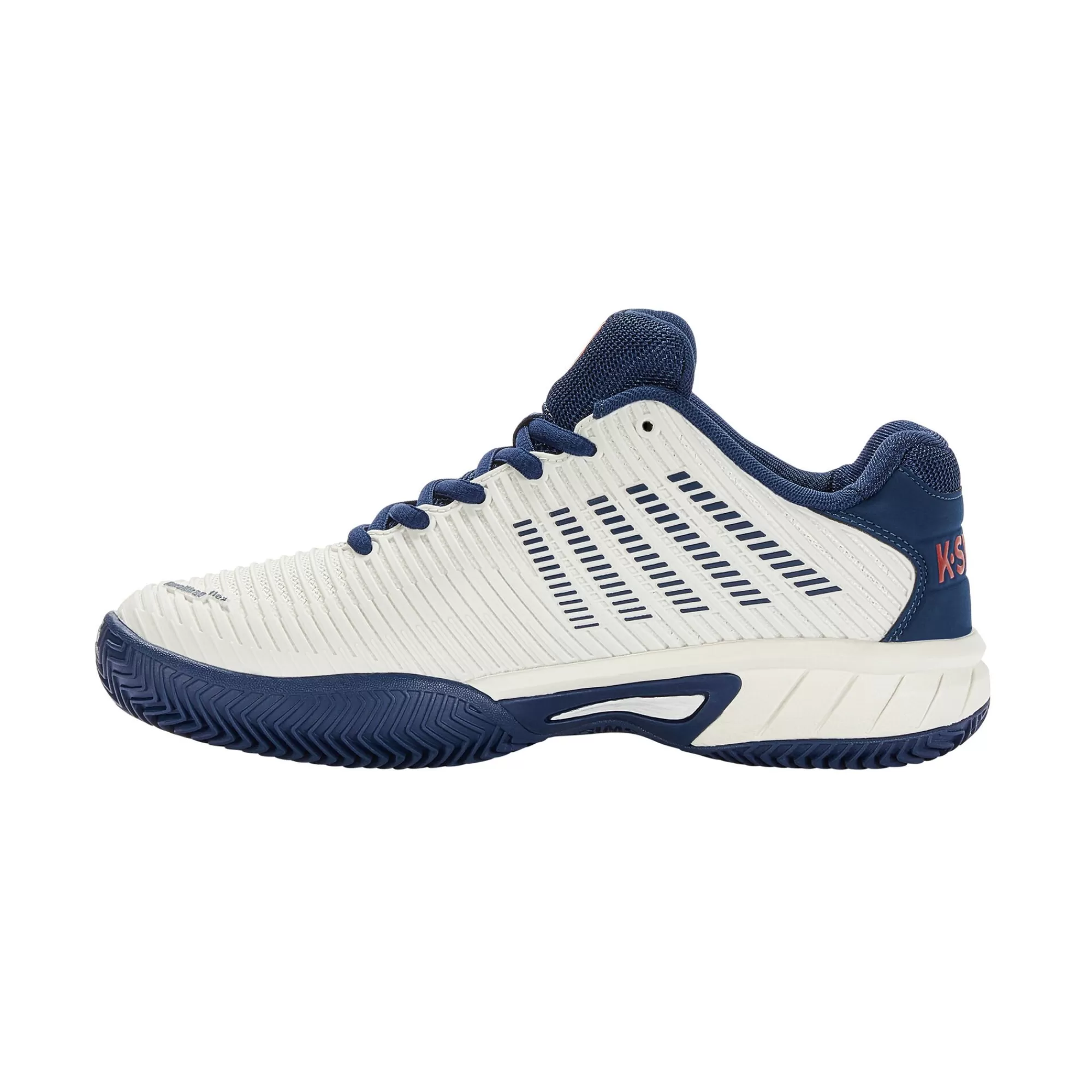 Hypercourt Express 2 Clay Court Shoe Kids - White, Dark Blue>K-Swiss Best