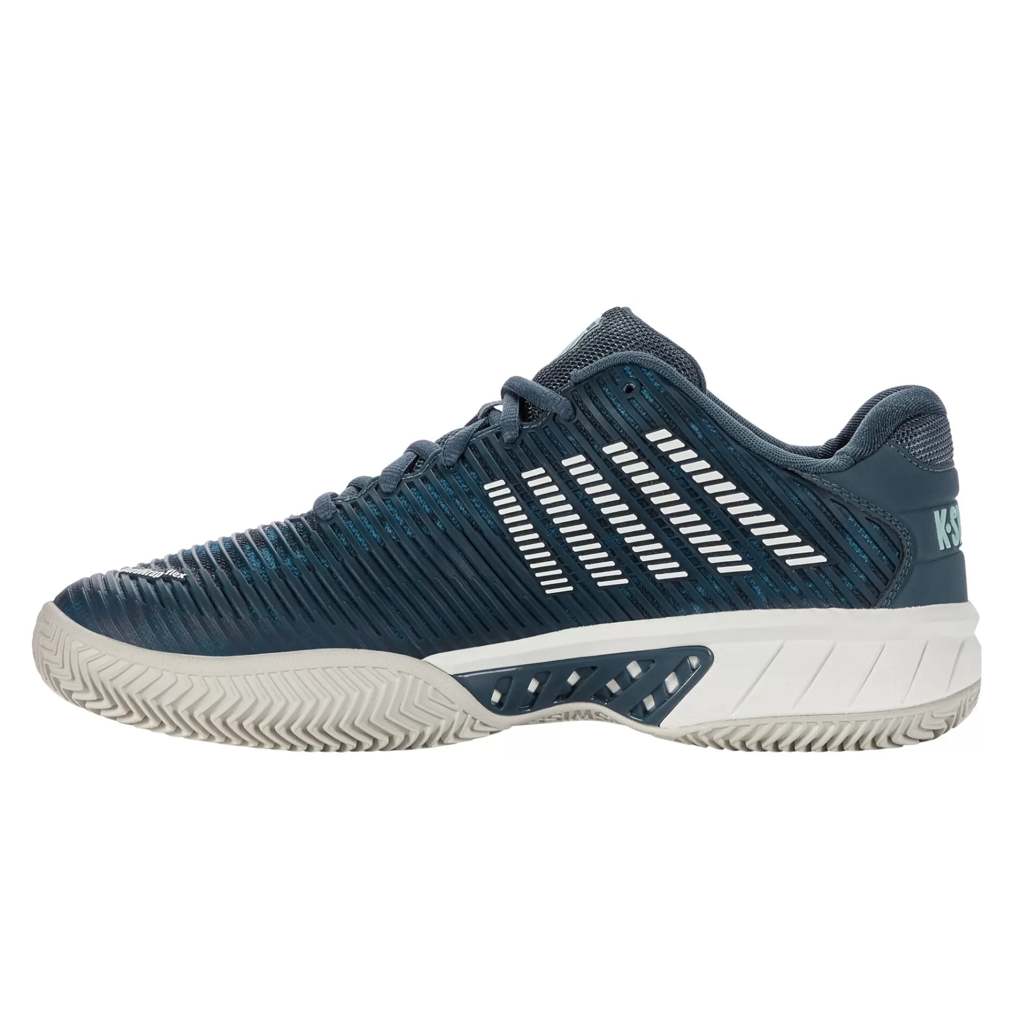 Hypercourt Express 2 Clay Court Shoe Men - Petrol, White>K-Swiss Flash Sale
