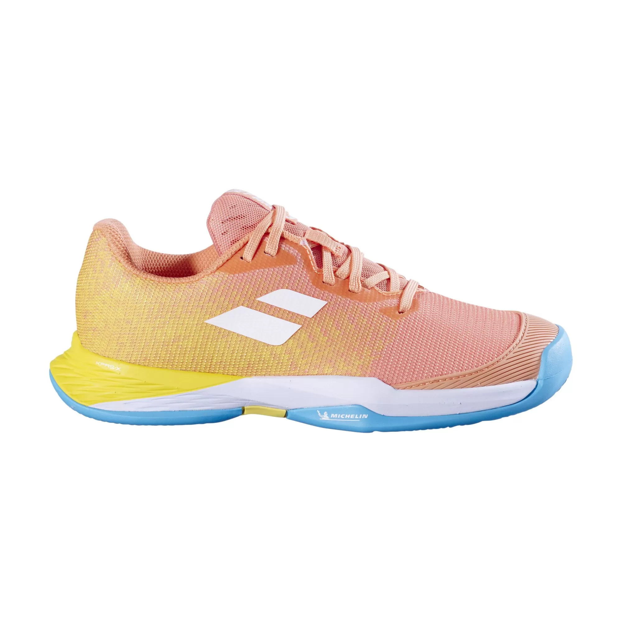 Jet Mach 3 CLAY Clay Court Shoe Kids - Apricot, Yellow>Babolat Shop